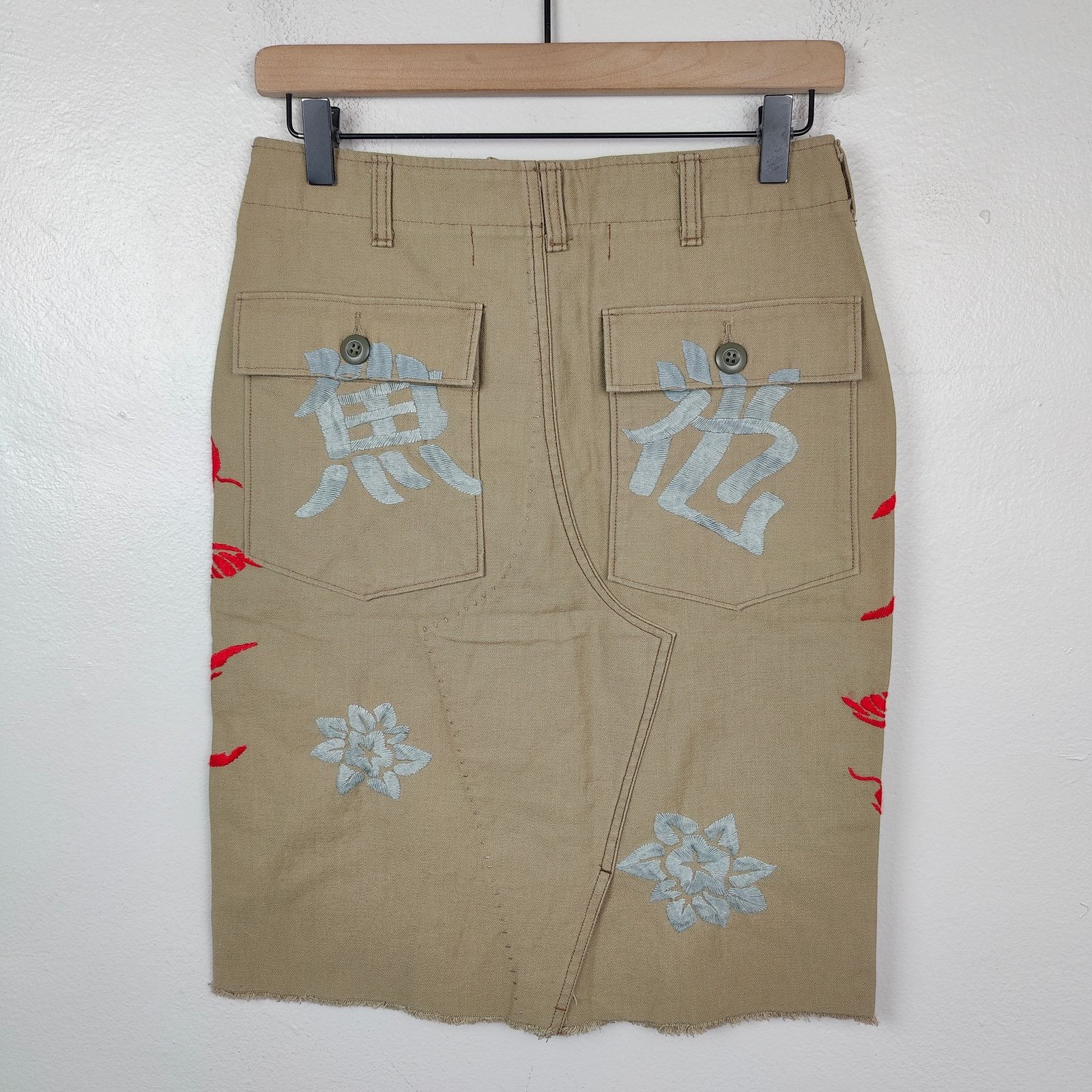 Other Vintage Y2K Aldo G By Aldo Gianne Embroidered Skirt Size 29" - 3 Thumbnail