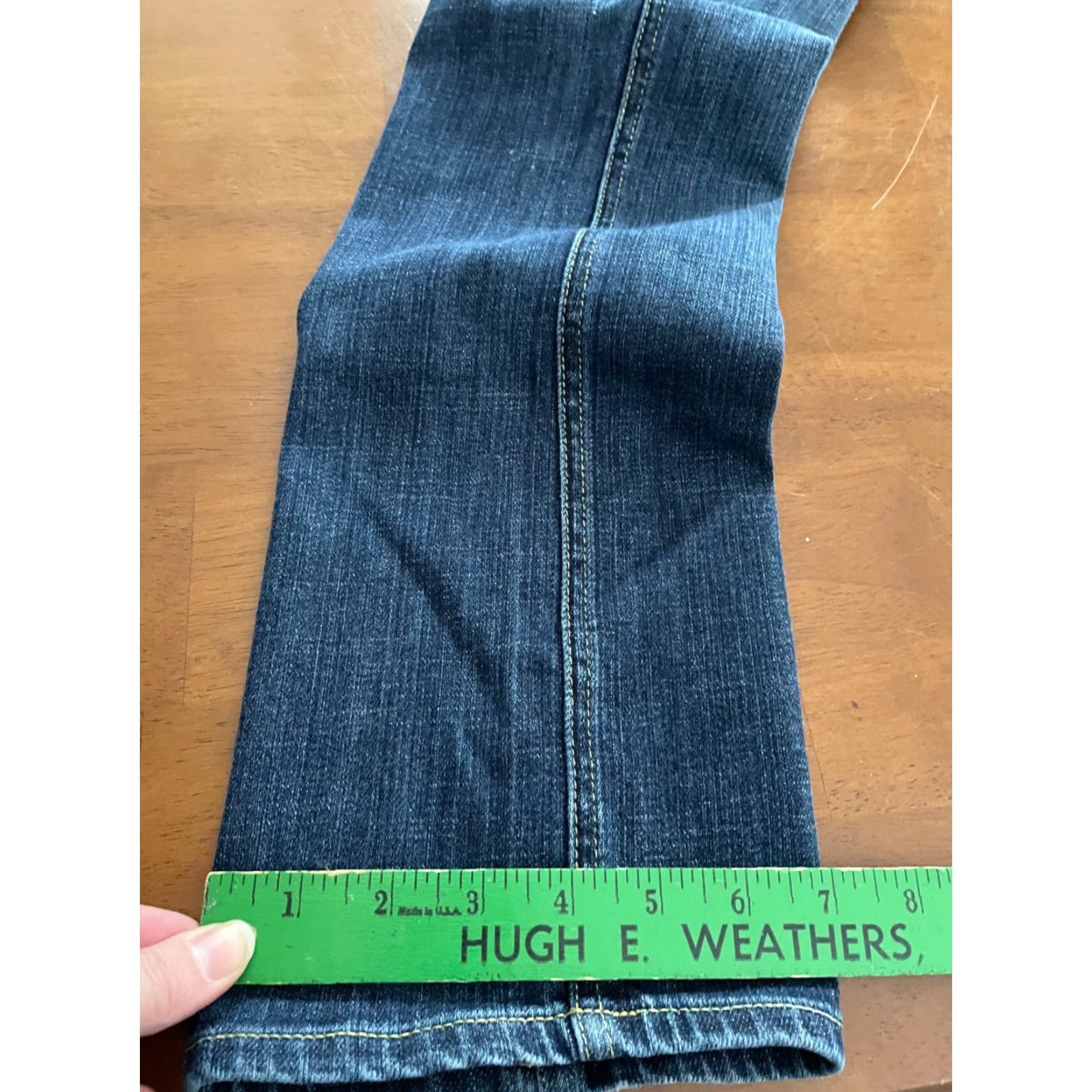 Express Express Stella Denim Jeans Womens 8R Blue Skinny Leg Regular Fit Low Rise Washed Size 30" / US 8 / IT 44 - 7 Thumbnail