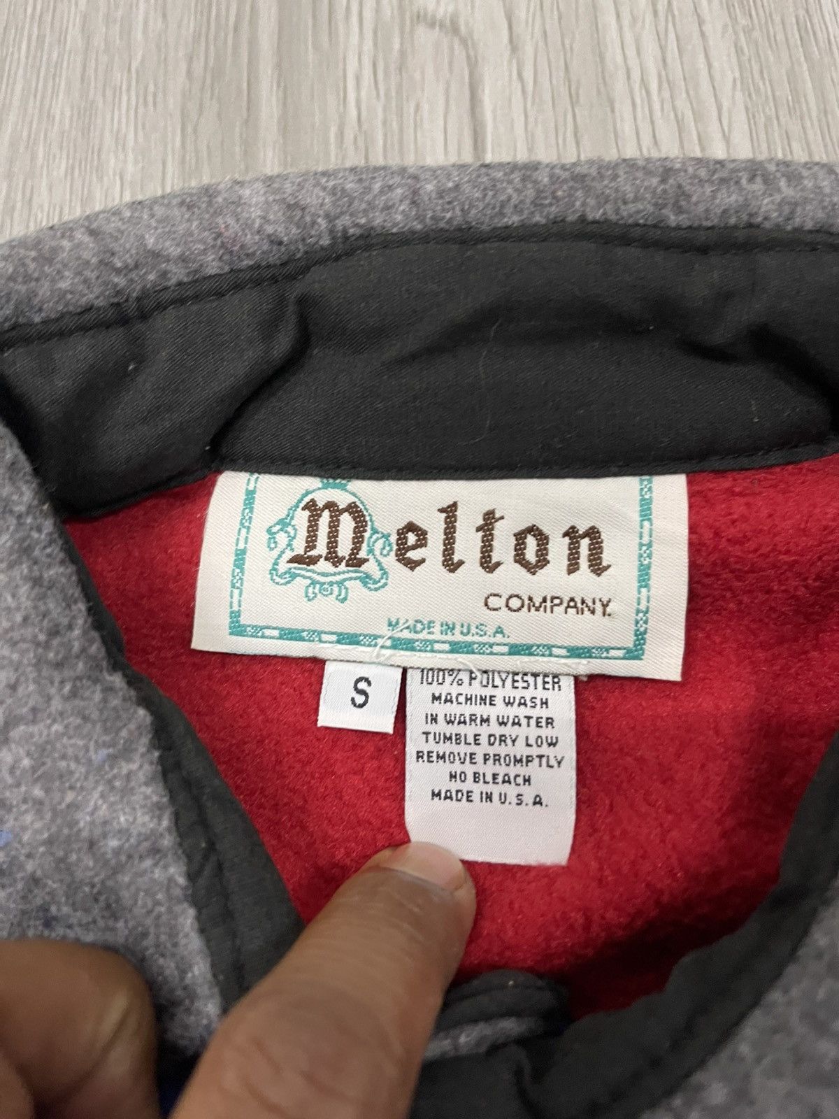Vintage Vintage made in USA MELTON multicolour Fleece shirt Size US S / EU 44-46 / 1 - 7 Thumbnail