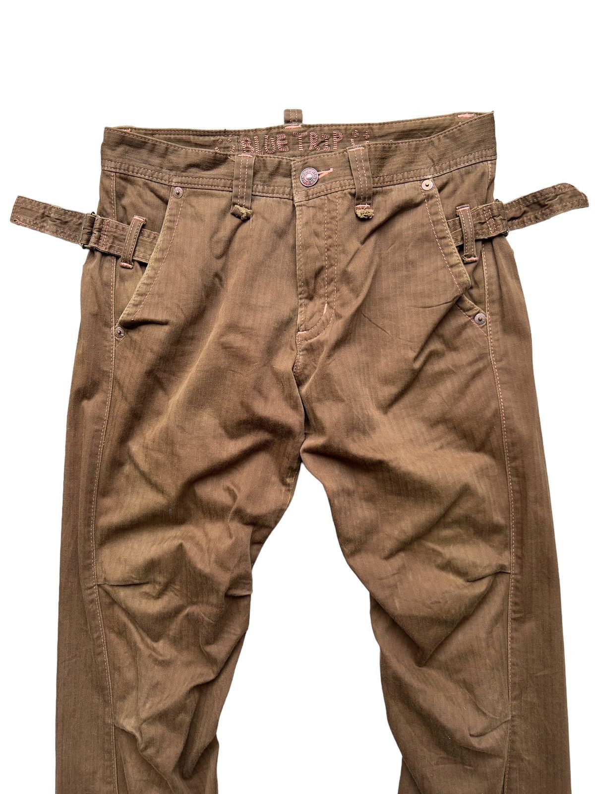 Edwin Vintage Edwin Cargo Style Blue Trip Trousers Pants 34x31 Size US 34 / EU 50 - 3 Thumbnail