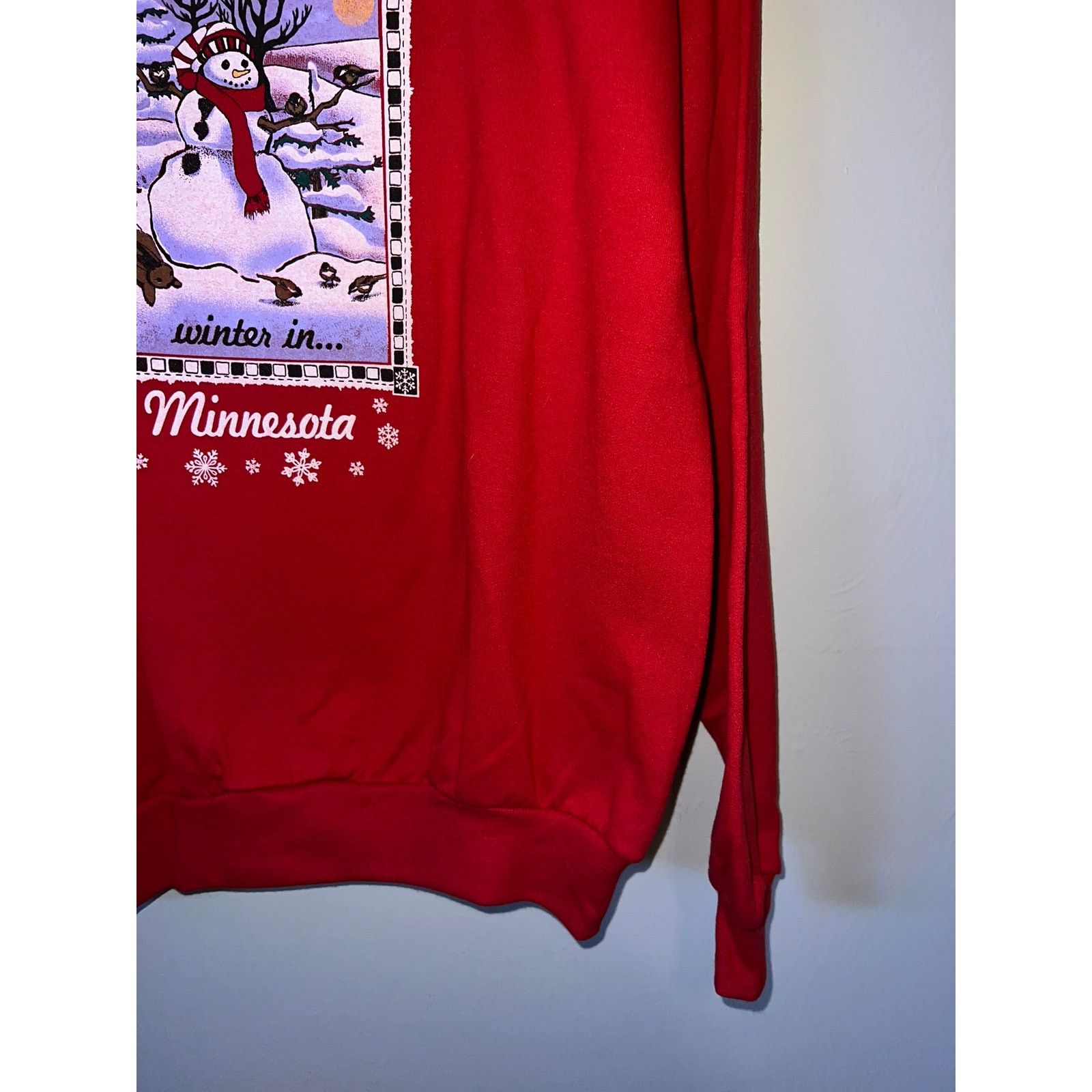 Jerzees Vintage Minnesota Sweatshirt Christmas Crewneck 90s VTG L Size US L / EU 52-54 / 3 - 6 Thumbnail