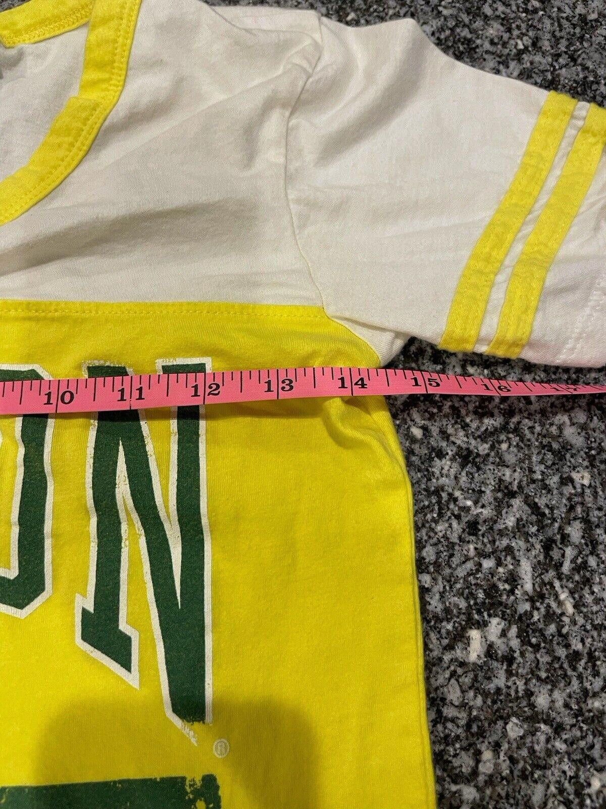 Designer Venley University Of Oregon Ducks Yellow T-shirt Sz S (A4) Size ONE SIZE - 3 Thumbnail