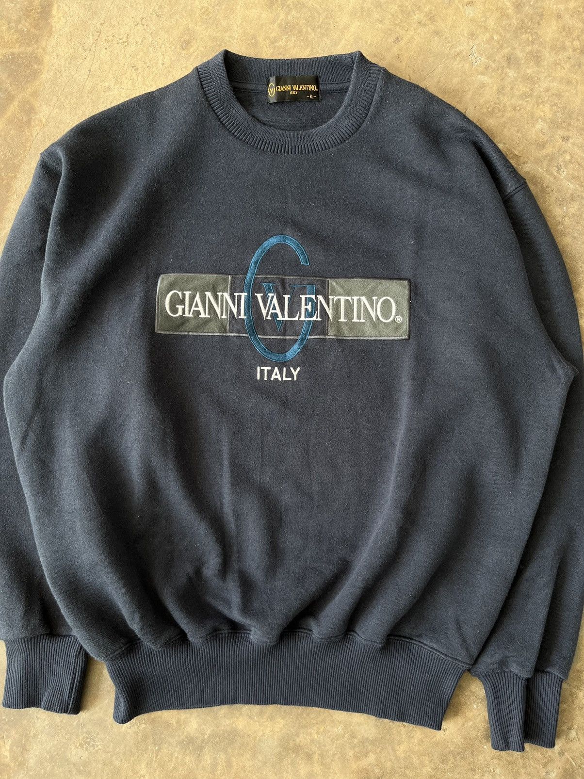 Gianni Valentino Vintage Gianni Valentino Embroidery Logo Sweatshirt Size US XL / EU 56 / 4 - 2 Thumbnail