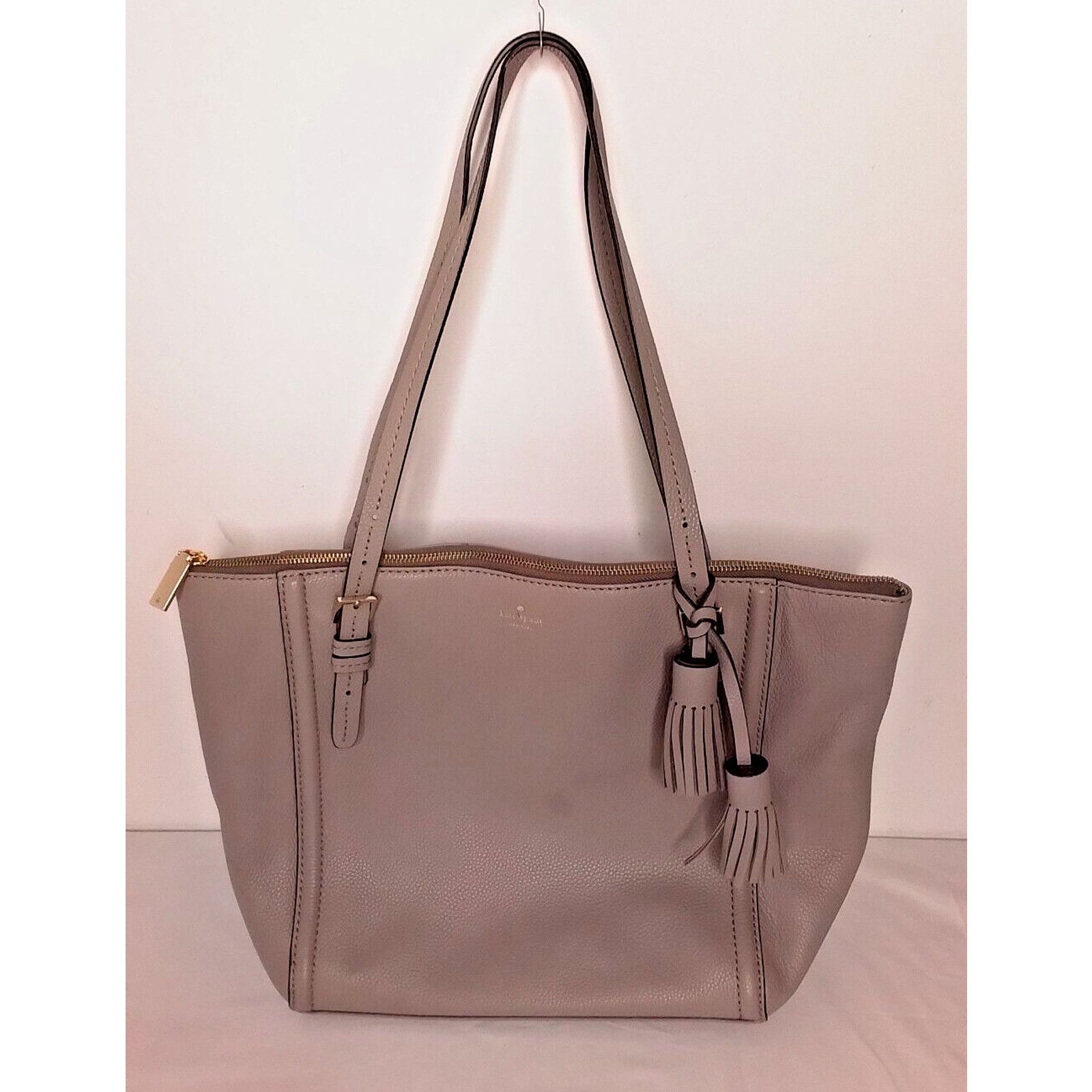 Kate Spade Kate Spade NY Handbag Orchard Street Maya Leather Tote Gray Size ONE SIZE - 3 Thumbnail