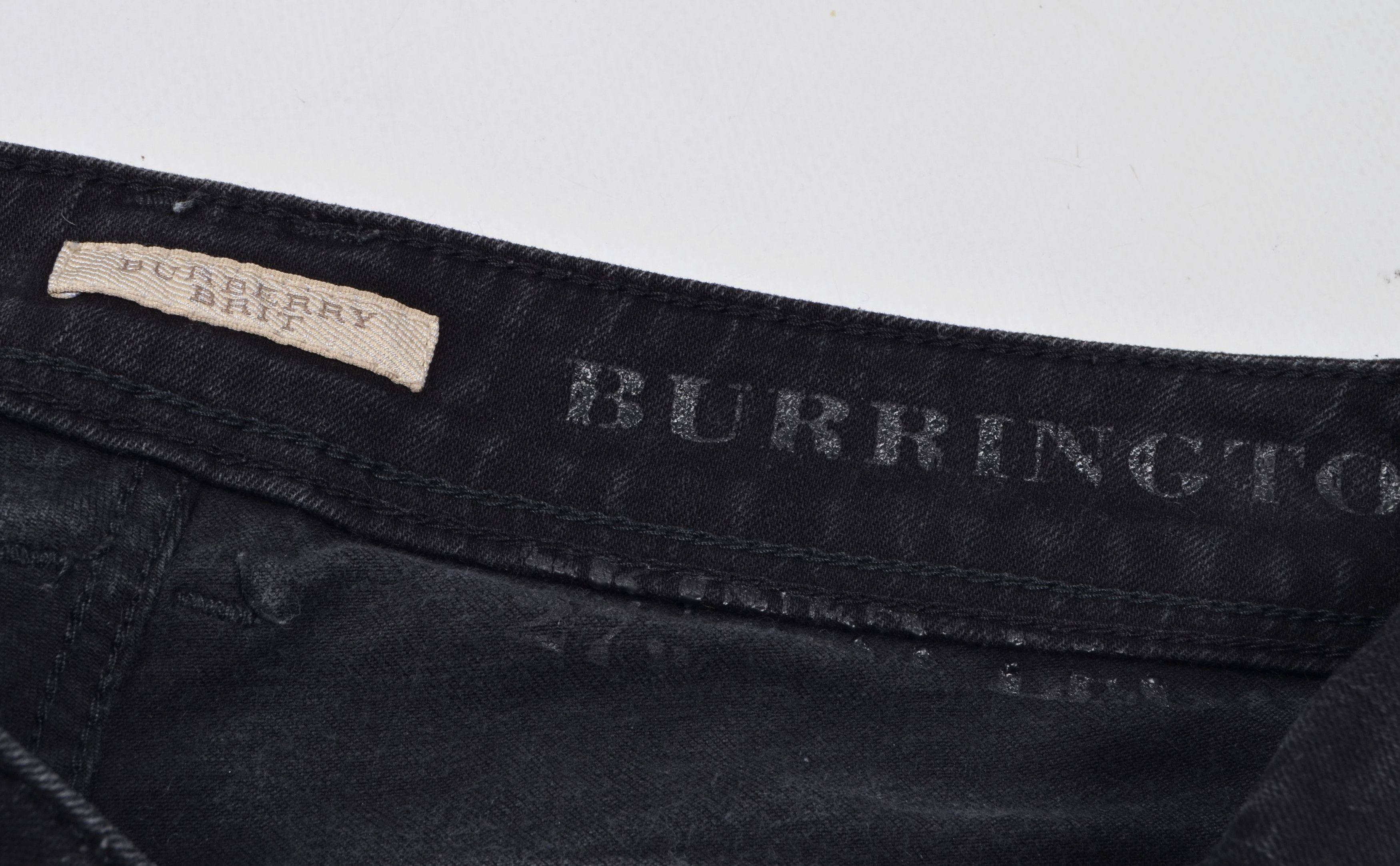Burberry Burberry Brit Burrington Skinny Black Denim Jeans Size 28" / US 6 / IT 42 - 5 Thumbnail