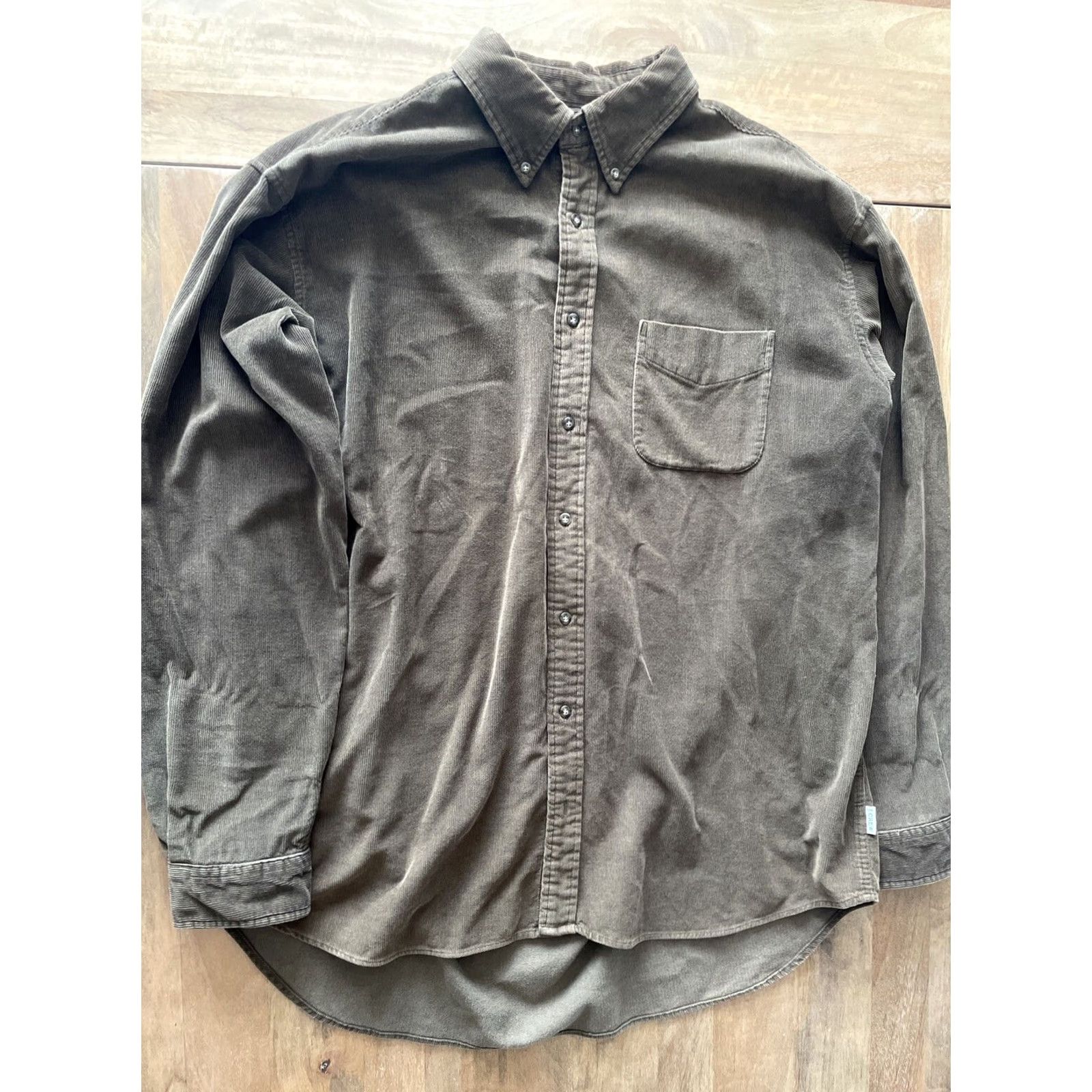 J.Crew VINTAGE J.CREW Corduroy Shacket Shirt Jacket Men XLT Tall Brown Button-Up 90s Western Casual Size US XL / EU 56 / 4 - 2 Thumbnail
