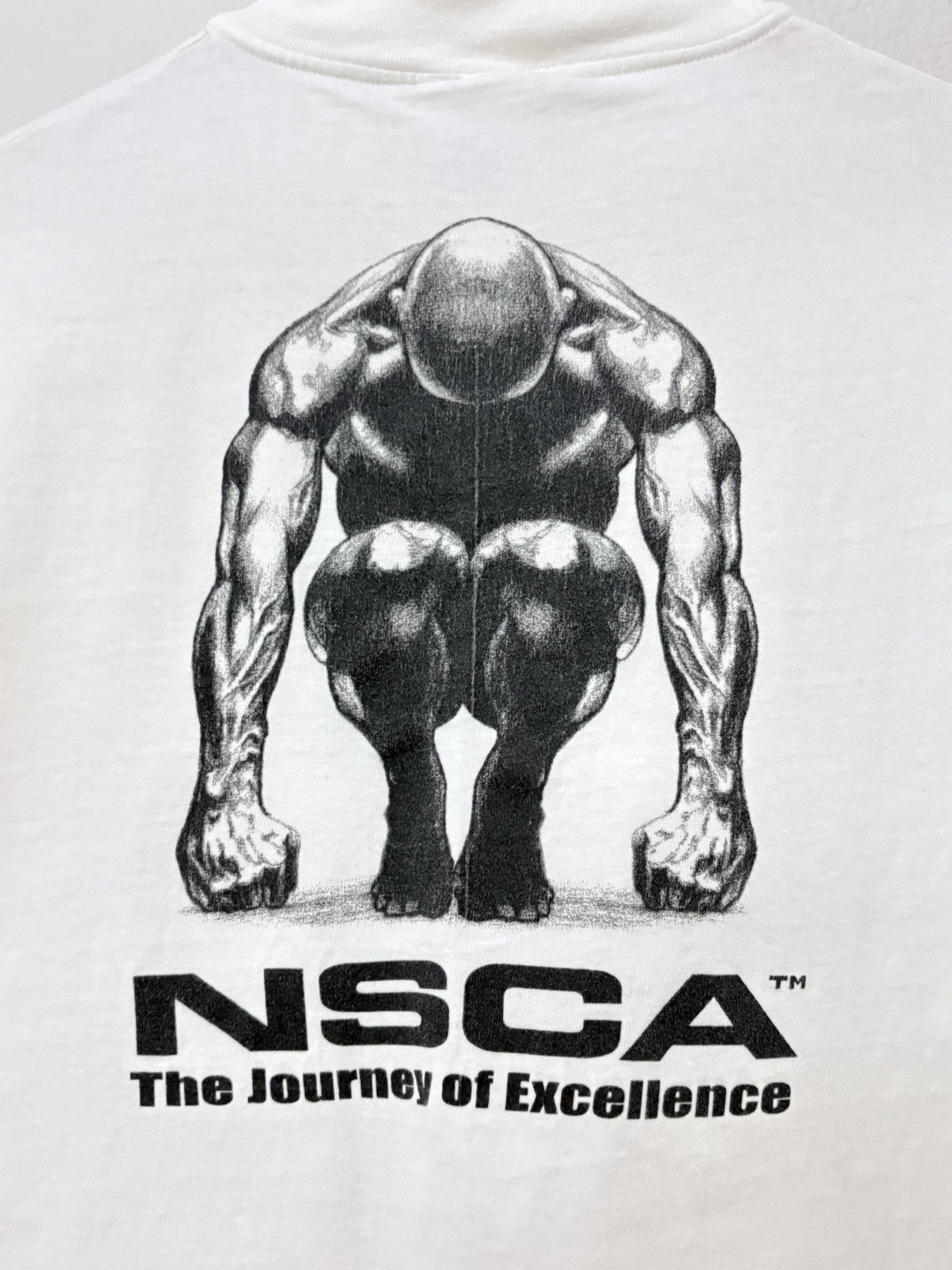 Vintage 90’s NSCA Vintage Fitness Tee Shirt Size US M / EU 48-50 / 2 - 5 Thumbnail