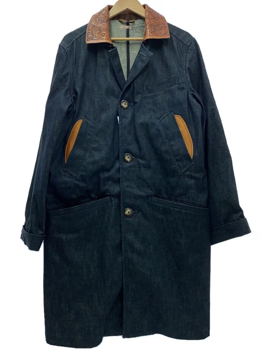 Kapital Kapital Kountry Denim Carving Leather Coat Size US L / EU 52-54 / 3 - 1 Thumbnail