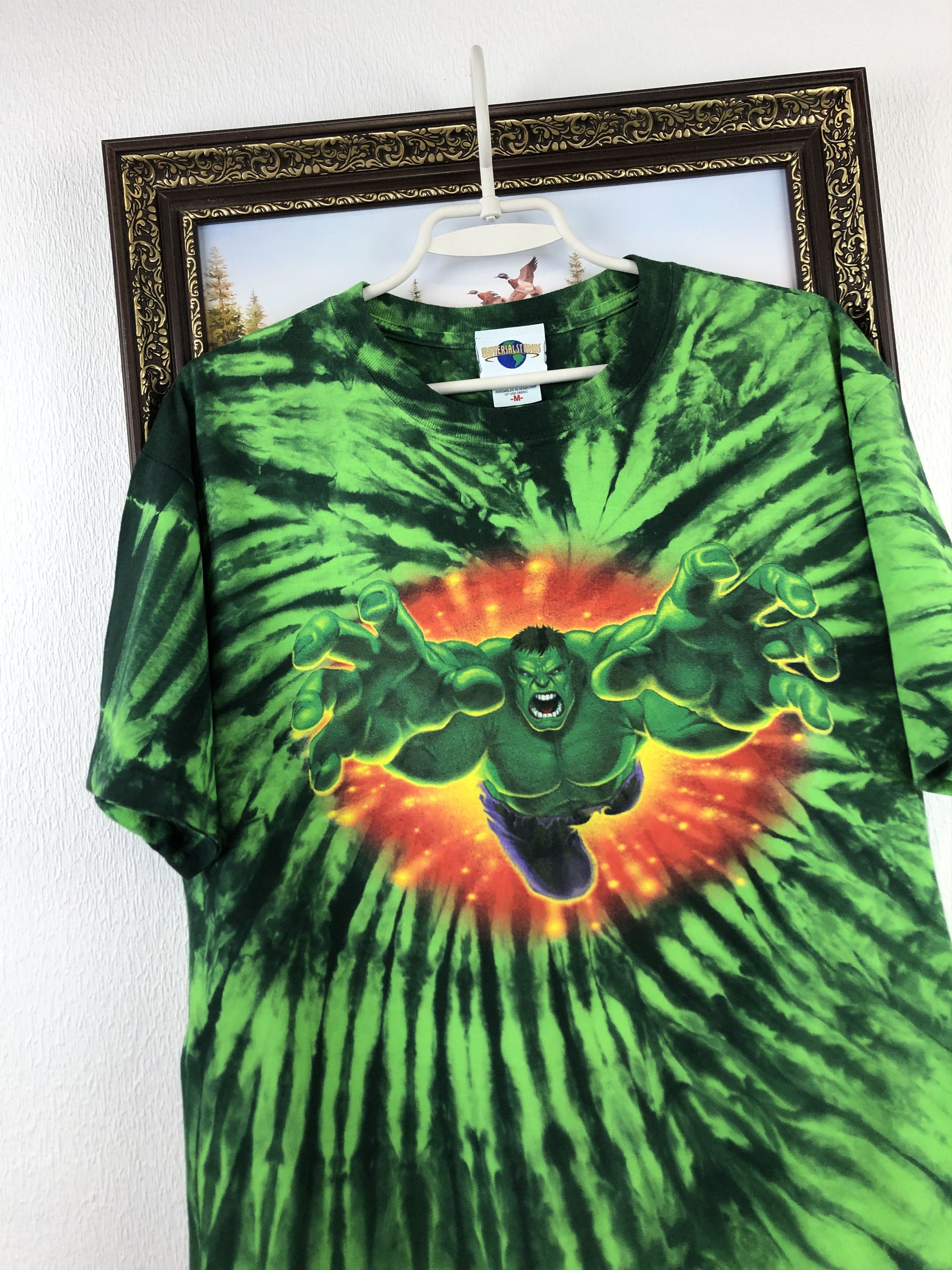 Vintage Vintage Universal Studios Shirt Hulk Tie Dye Comics 2000s Size US M / EU 48-50 / 2 - 3 Thumbnail
