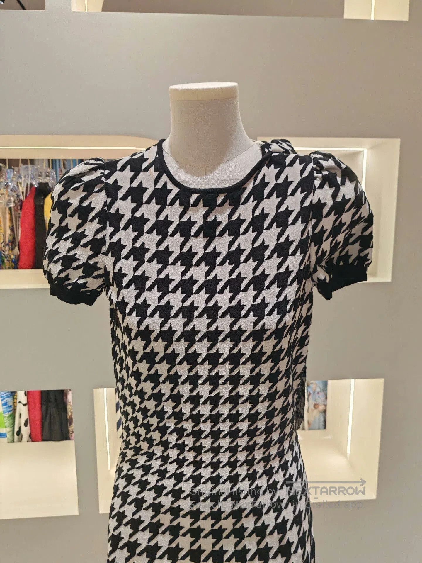 Alexander McQueen Alexander McQueen Houndstooth Dress. Size S / US 4 / IT 40 - 6 Thumbnail