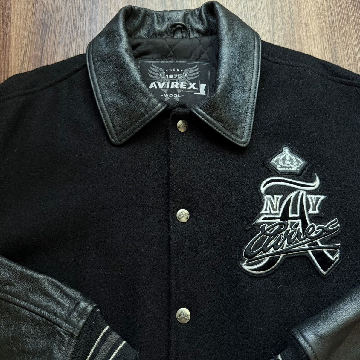 Avirex Vintage Avirex Leather Wool Bomber Jacket Size XXL Size US XXL / EU 58 / 5 - 1 Thumbnail
