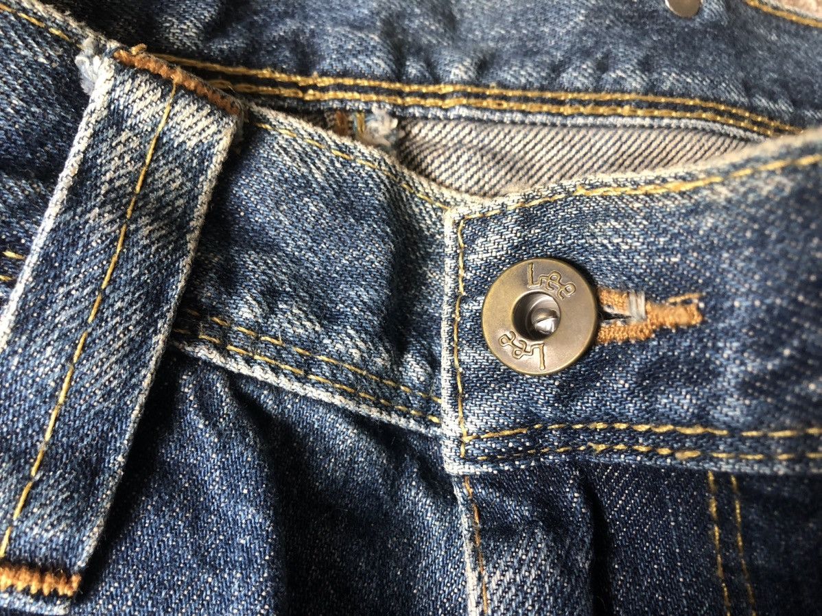 Jean Baggy Jeans Vintage Lee Rider half Selvedge Jeans Size US 32 / EU 48 - 4 Thumbnail