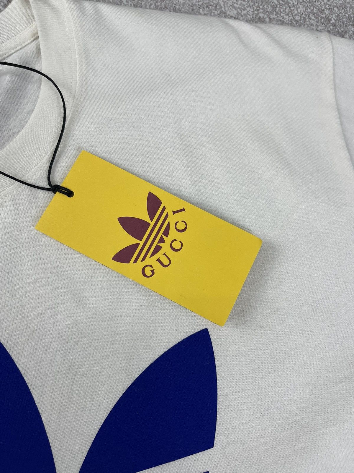 Adidas × Gucci Gucci x Adidas Cotton Jersey T-Shirt White Size US L / EU 52-54 / 3 - 7 Thumbnail