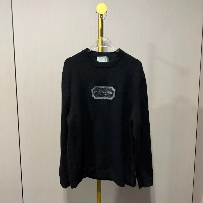 Dior Dior Black Wool Women's Pullover Sweater 0089 Size S / US 4 / IT 40 - 1 Thumbnail