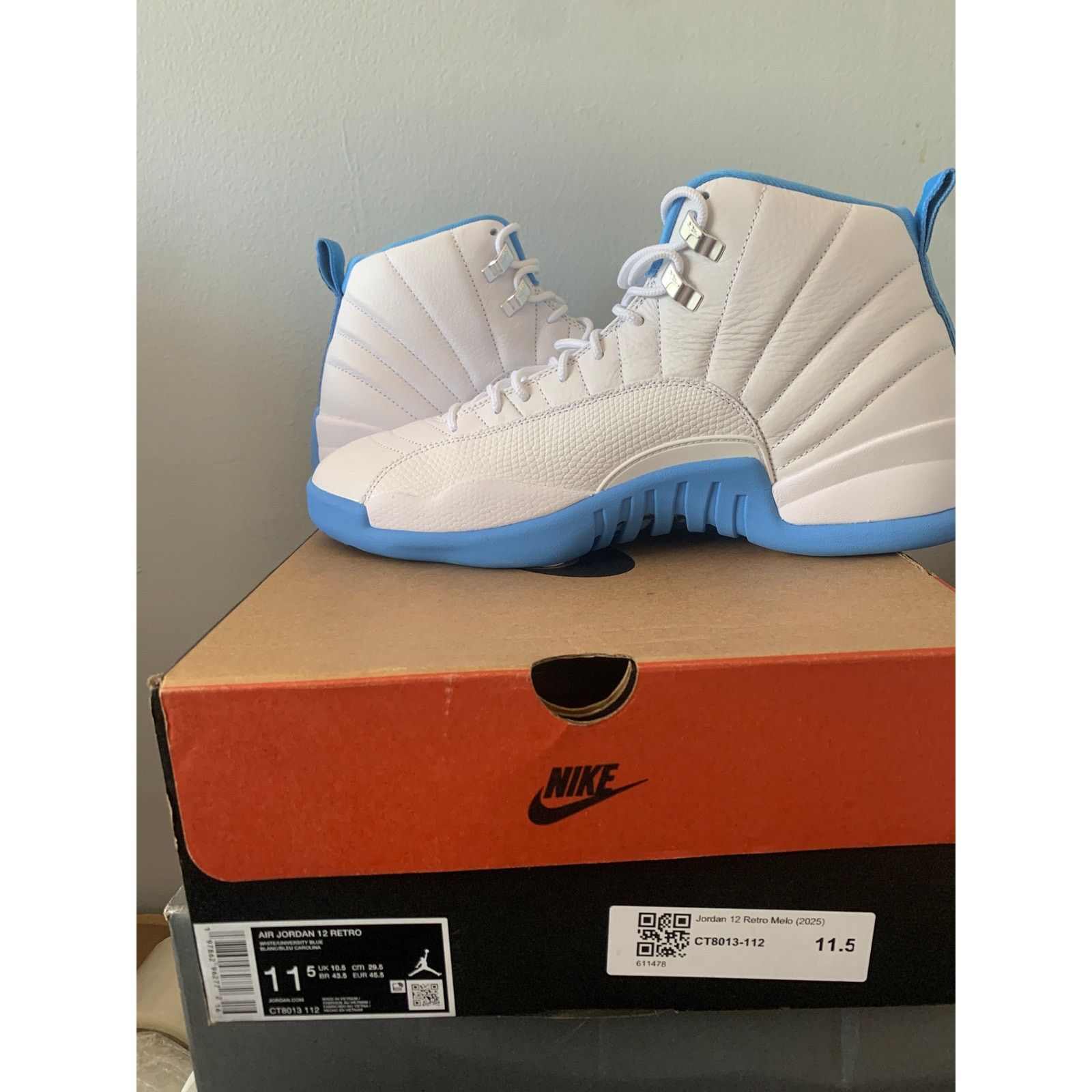 Nike Nike Air Jordan 12 Retro Melo 2025 Size 11.5 Used SHIPS NOW Size US 11.5 / EU 44-45 - 5 Thumbnail