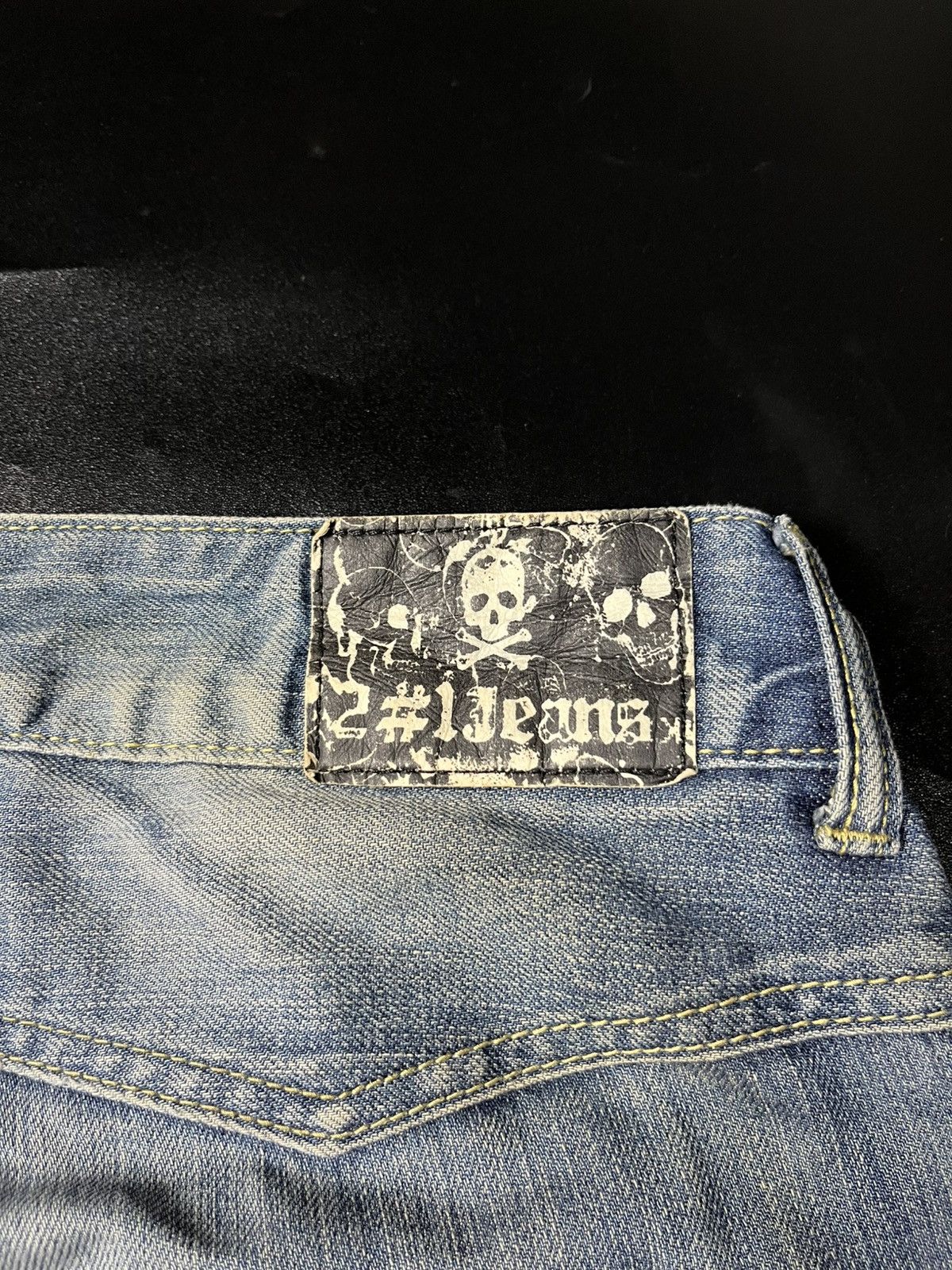 Hysteric Glamour japanese Jesus is love flare double knee jeans fading Size US 32 / EU 48 - 11 Thumbnail