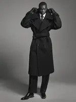Saint Laurent Paris o1s1wg110126 790847 Trench Coat in Wool and Cashmere Felt Size US L / EU 52-54 / 3 - 2 Thumbnail