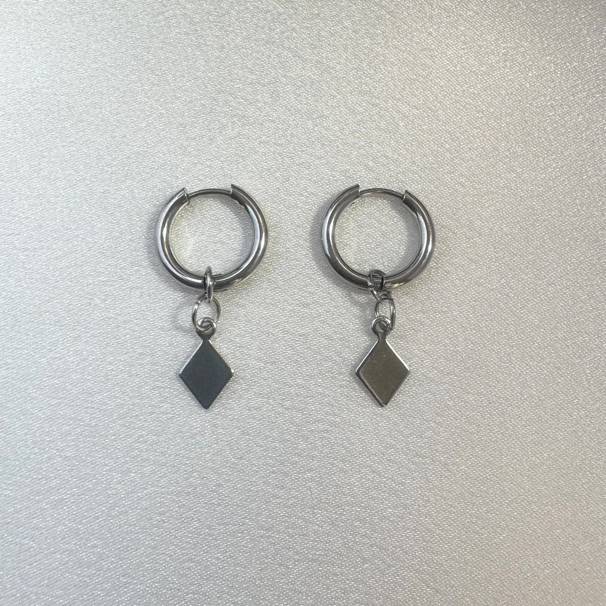 Designer Geometry Square Dangle Drop Earrings for Men Women Size ONE SIZE - 2 Thumbnail