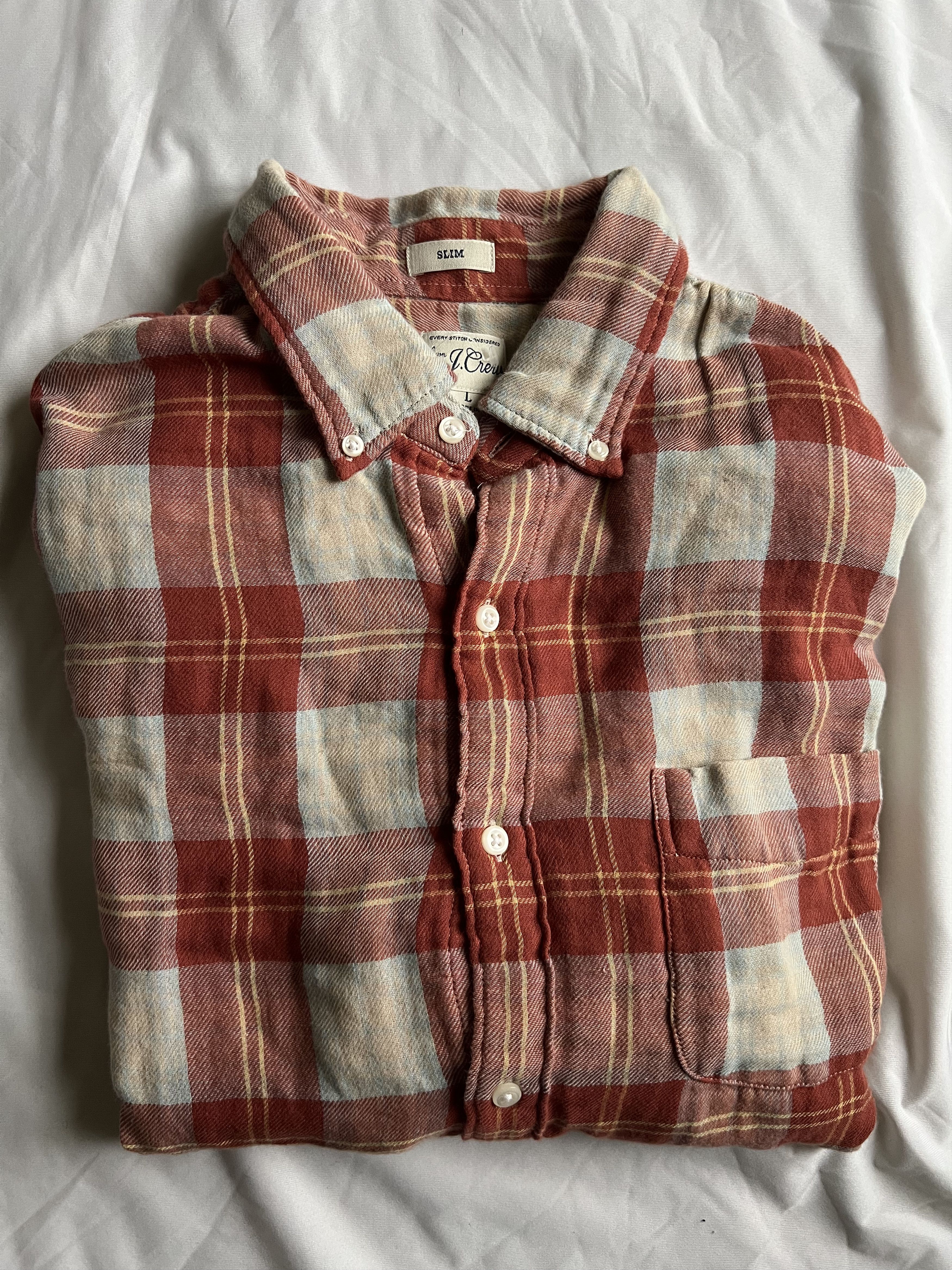 J.Crew J. Crew Flannel Double-Sided Work shirt large slim fit $98 Size US L / EU 52-54 / 3 - 4 Thumbnail