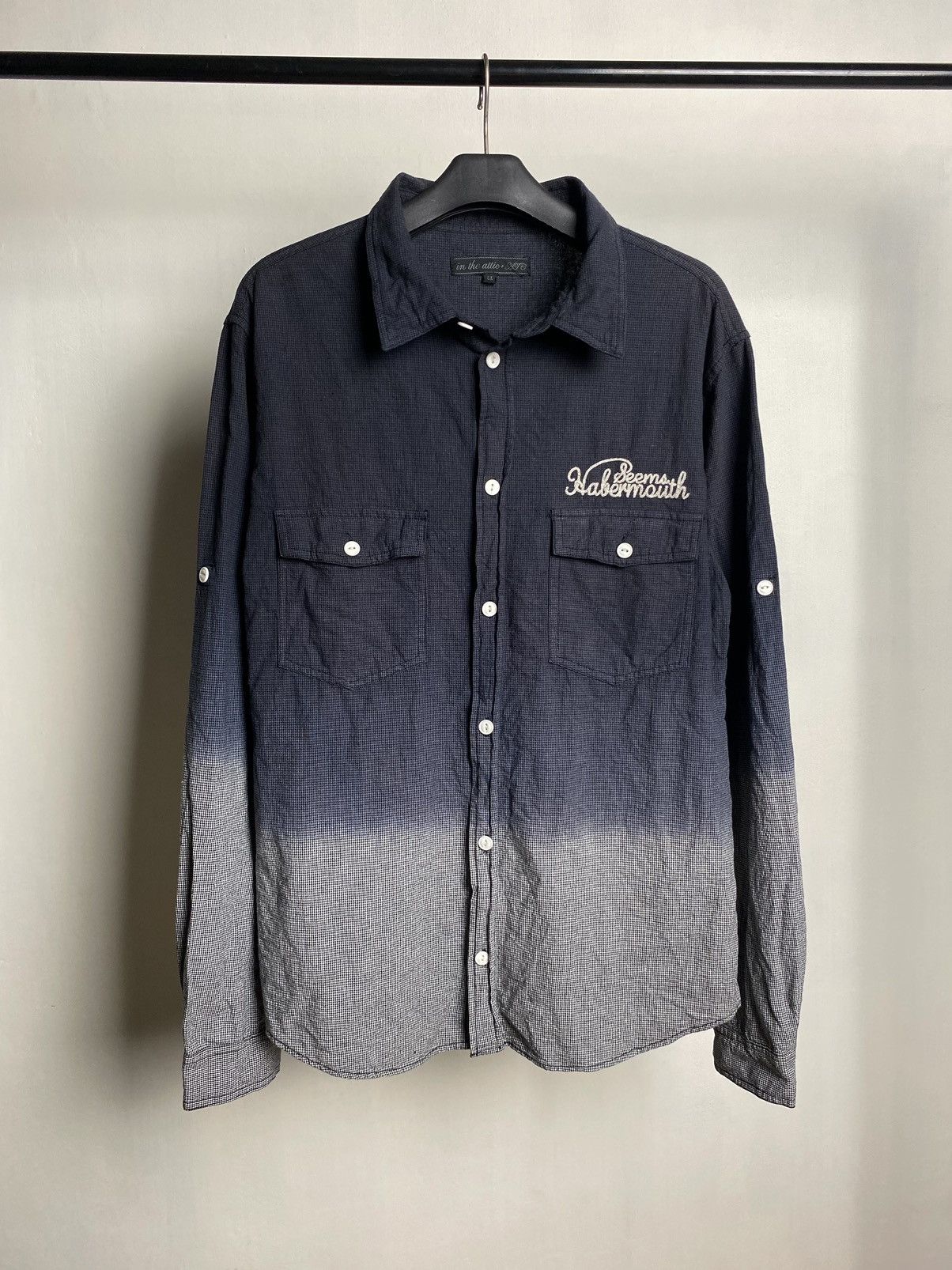 In The Attic Tie Dye Wash Style Button Shirt