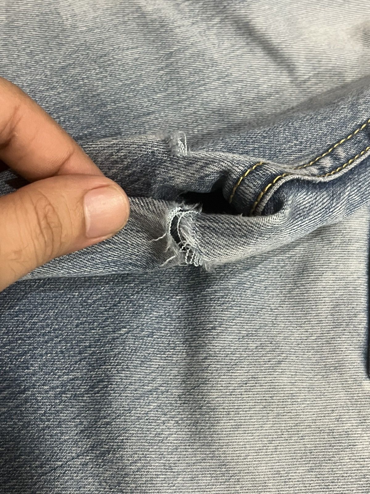 Tornado Mart ⚡️Flare⚡️Vintage Japanese Brand Ruby Denim Whisker Blue Jeans Size US 32 / EU 48 - 7 Thumbnail