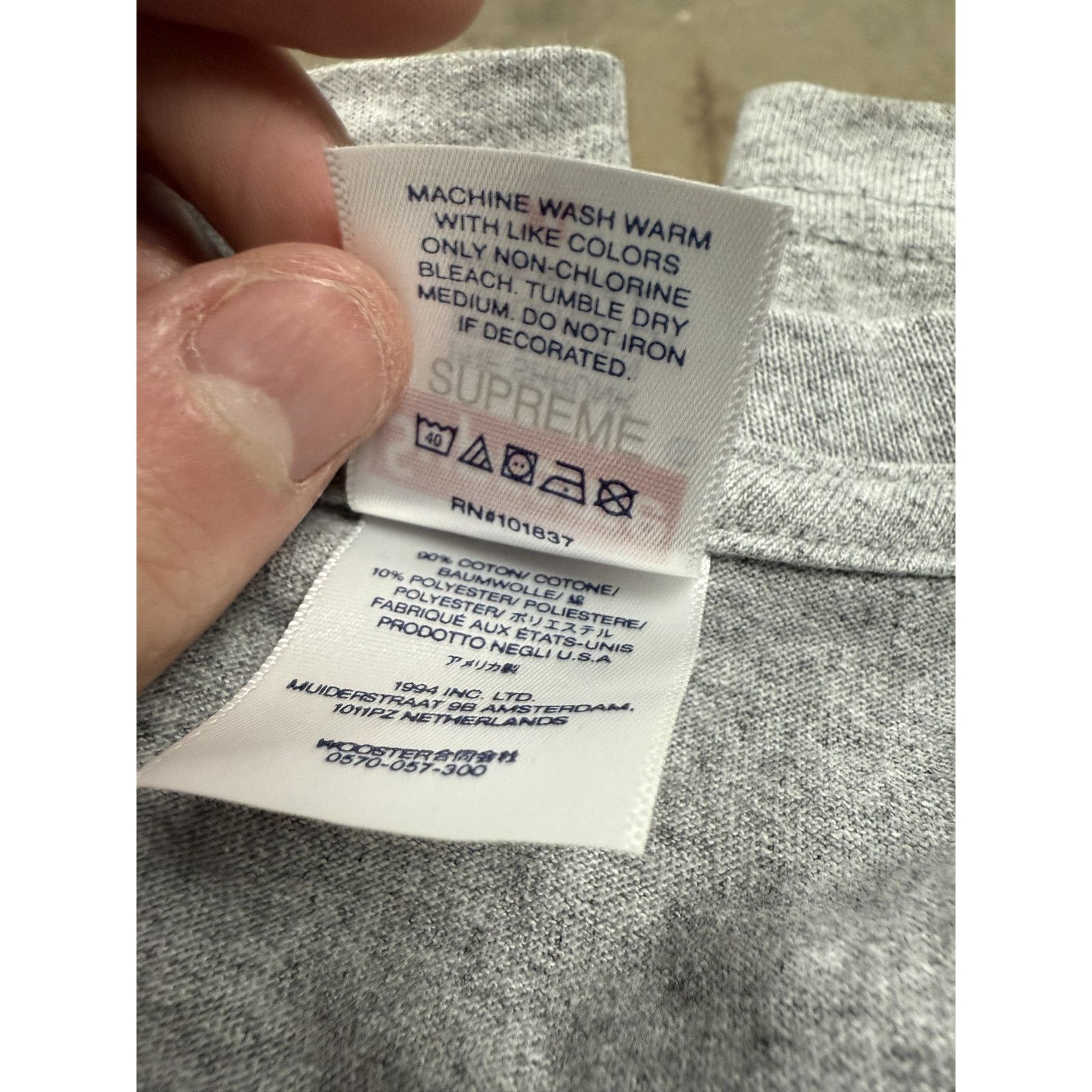 Supreme Supreme Grey Motion Logo Tee XL New Size US XL / EU 56 / 4 - 3 Thumbnail