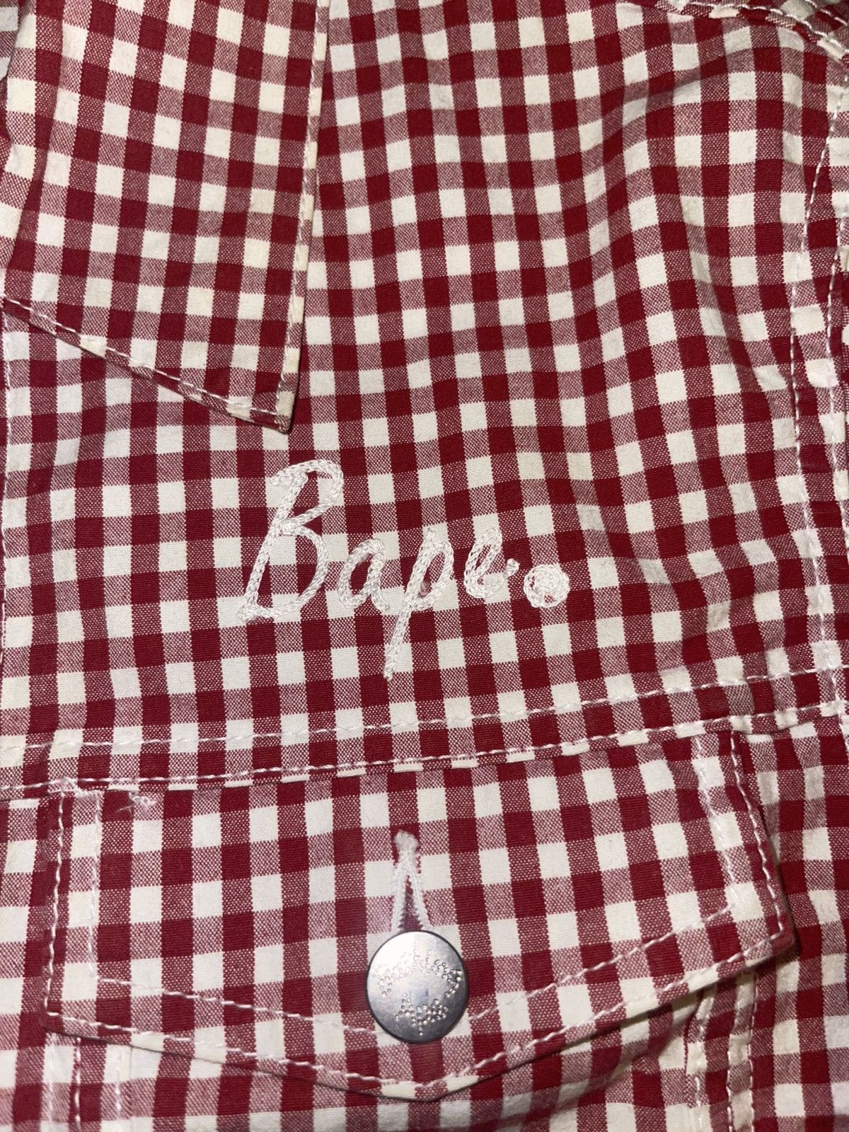 Bape Bape plaid tucker jacket Size US M / EU 48-50 / 2 - 3 Thumbnail