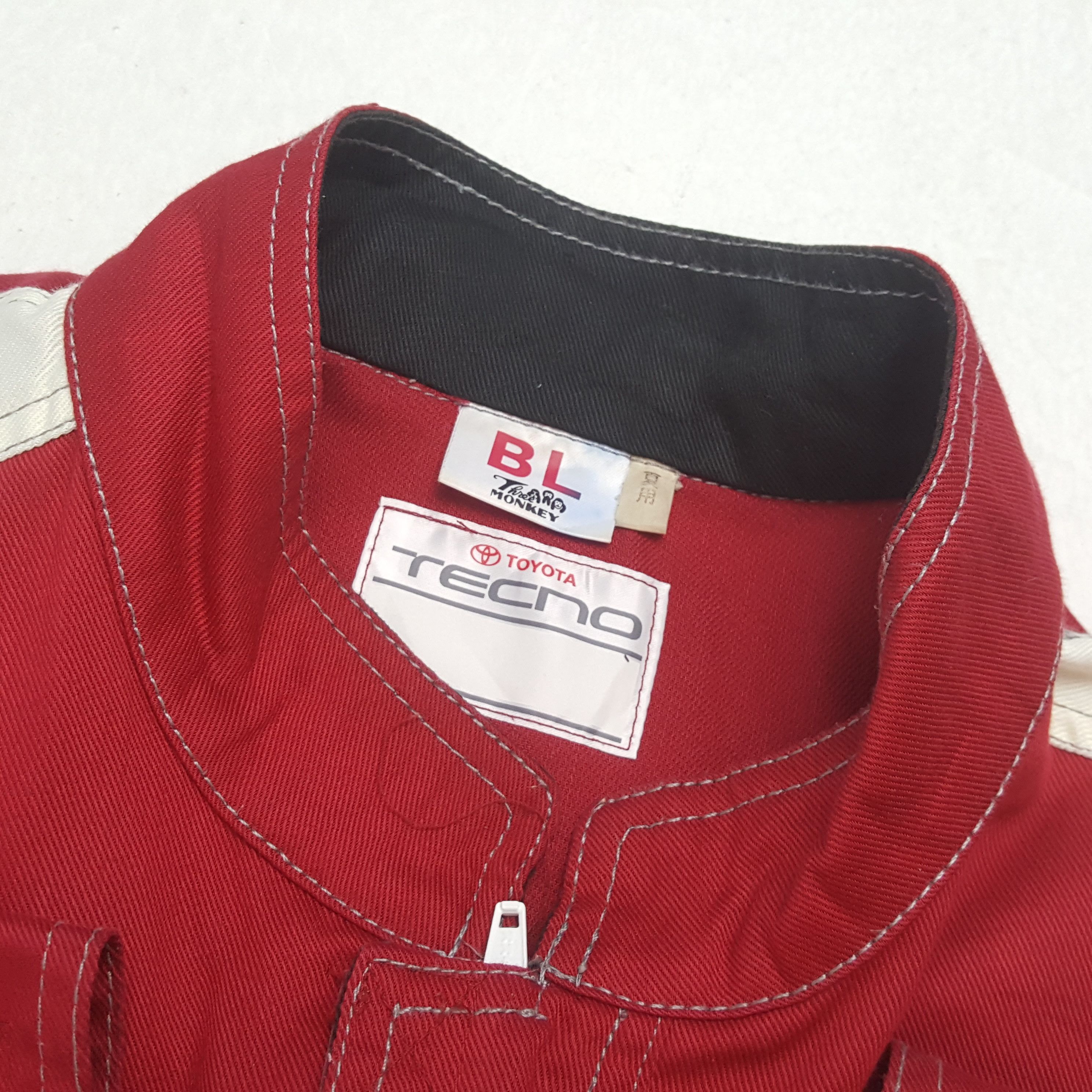 Japanese Brand TOYOTA TECNO Motorsports Racing Coverall Jacket Size US L / EU 52-54 / 3 - 14 Thumbnail