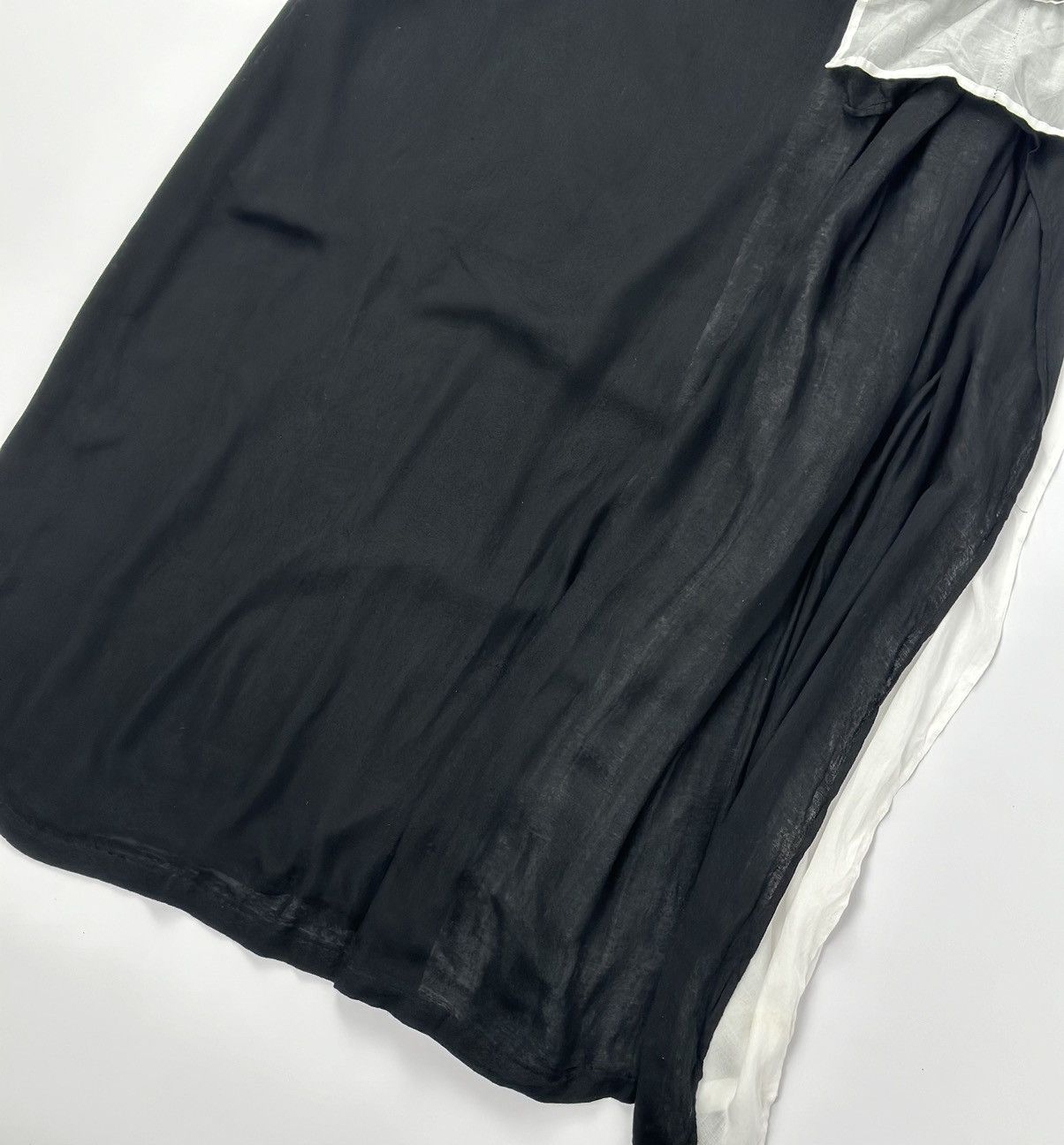 Yohji Yamamoto Yohji Yamamoto S/S Left Side Double Layered Maxi-Skirt Size 29" - 6 Thumbnail