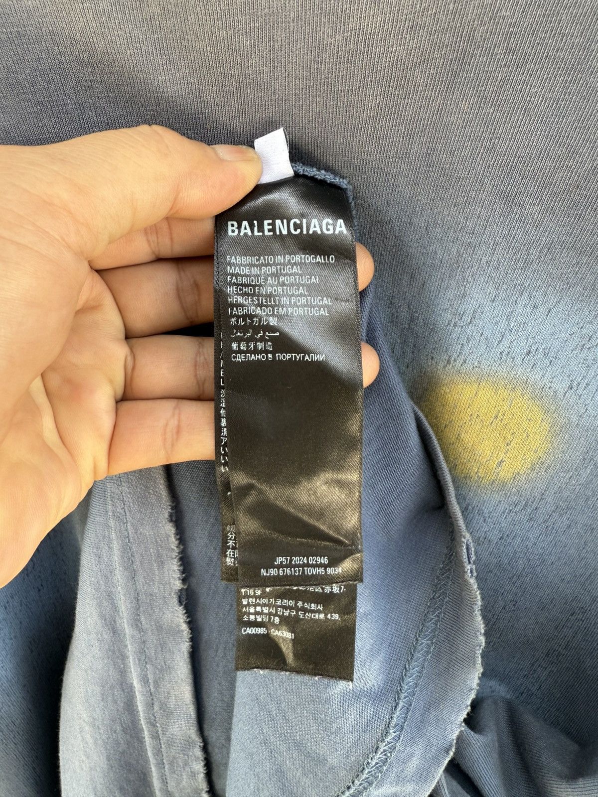 Balenciaga Thrashed design Balenciaga Paris 2024 Oversize Sun Faded Tee Size US XL / EU 56 / 4 - 12 Thumbnail