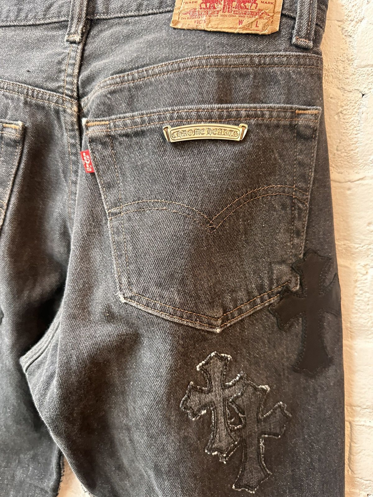 Chrome Hearts CHROME HEARTS INSANE CROSS PATCH JEANS 29 or 30 Size US 29 - 13 Thumbnail