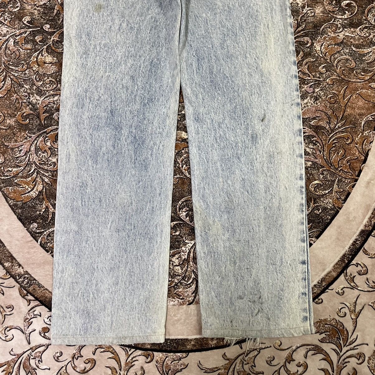 Lee 🔥Vintage 80s Lee Riders Stoned Washed Distress Denim Jeans Size US 31 - 6 Thumbnail