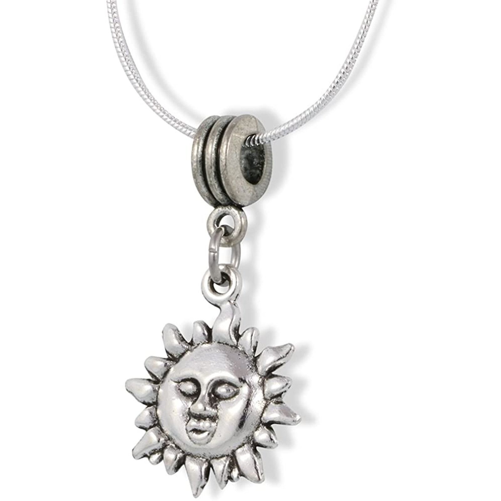 & Other Stories Sun with Face on It Charm Snake Chain Necklace Size ONE SIZE - 1 Thumbnail