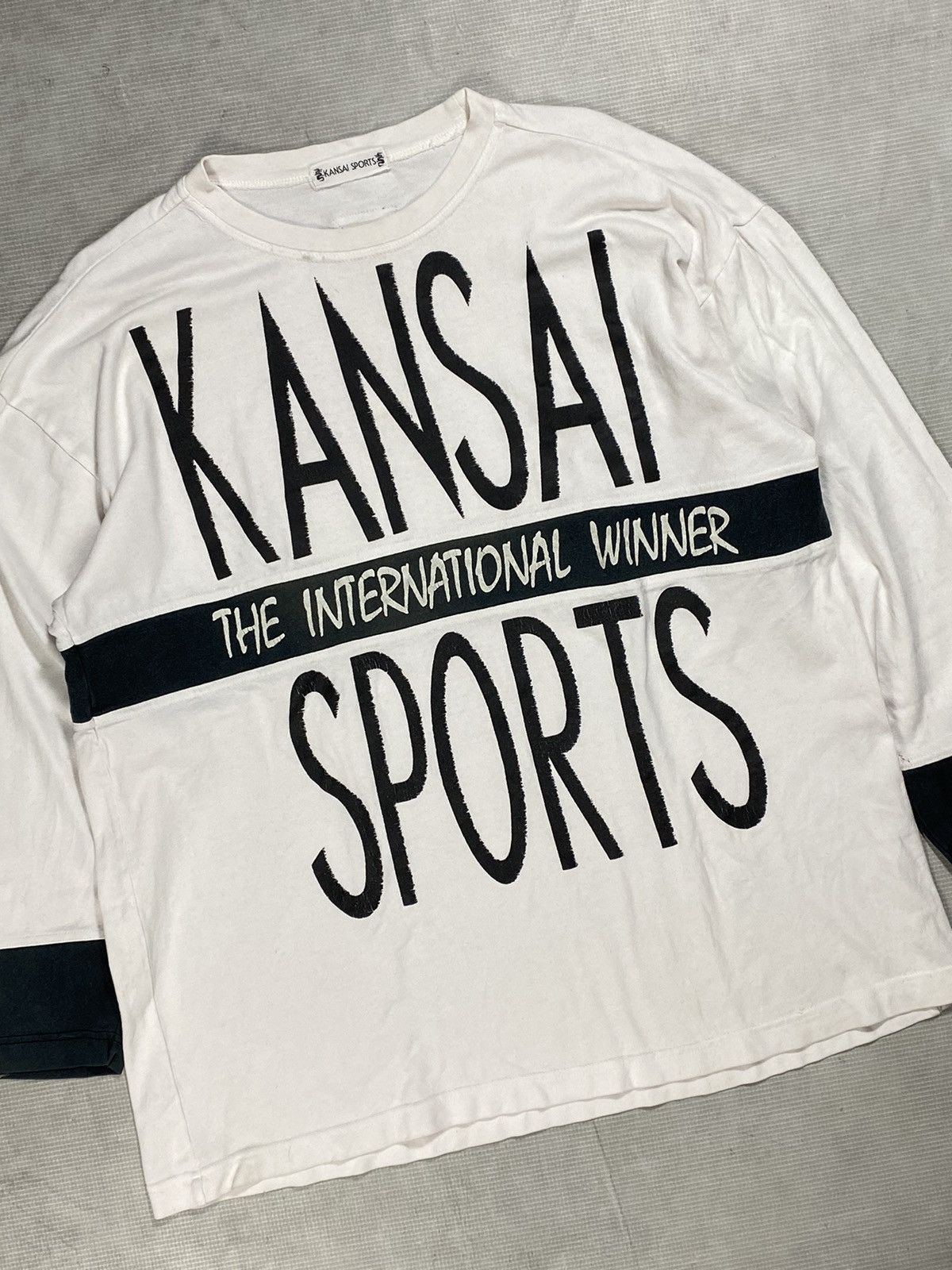 Japanese Brand × Kansai Yamamoto Vintage Kansai sport longsleeve Size US XL / EU 56 / 4 - 5 Thumbnail