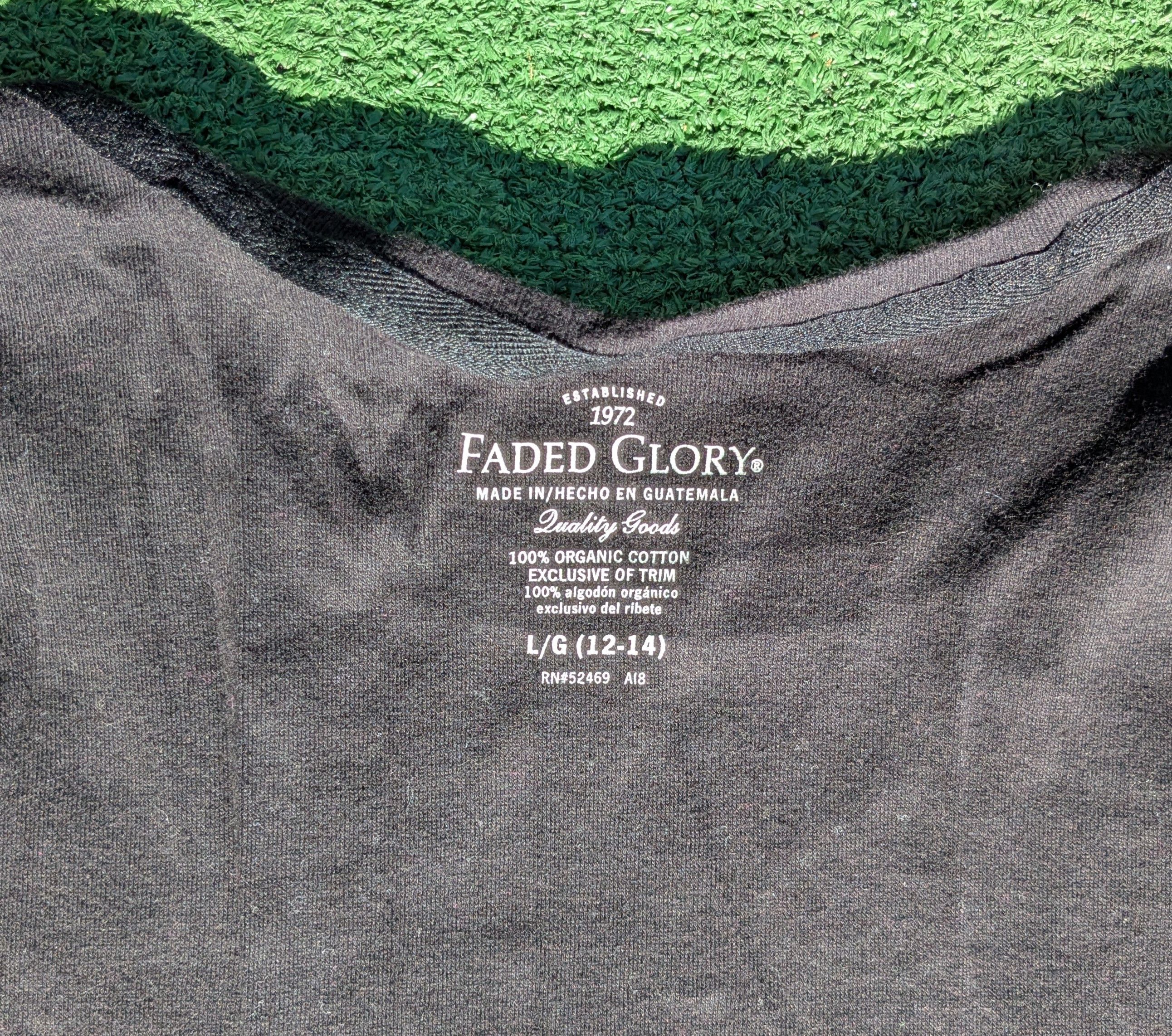Faded Glory Faded Glory Classic 100% Organic Cotton Short Sleeve T-Shirt Size L / US 10 / IT 46 - 5 Thumbnail