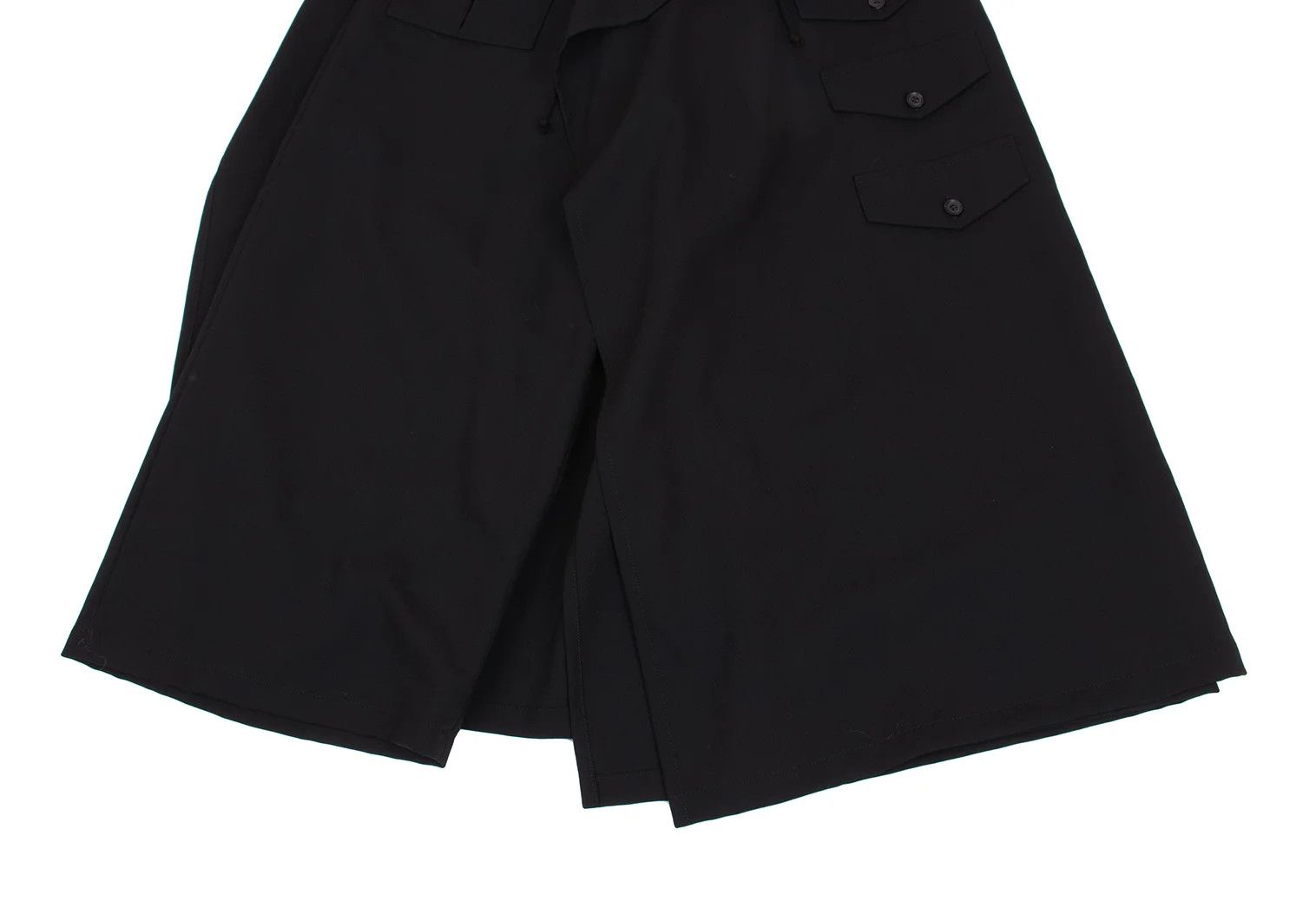 Yohji Yamamoto Yohji Yamamoto Wool Flap Pocket Wrap Pants Black Size US 30 / EU 46 - 10 Thumbnail