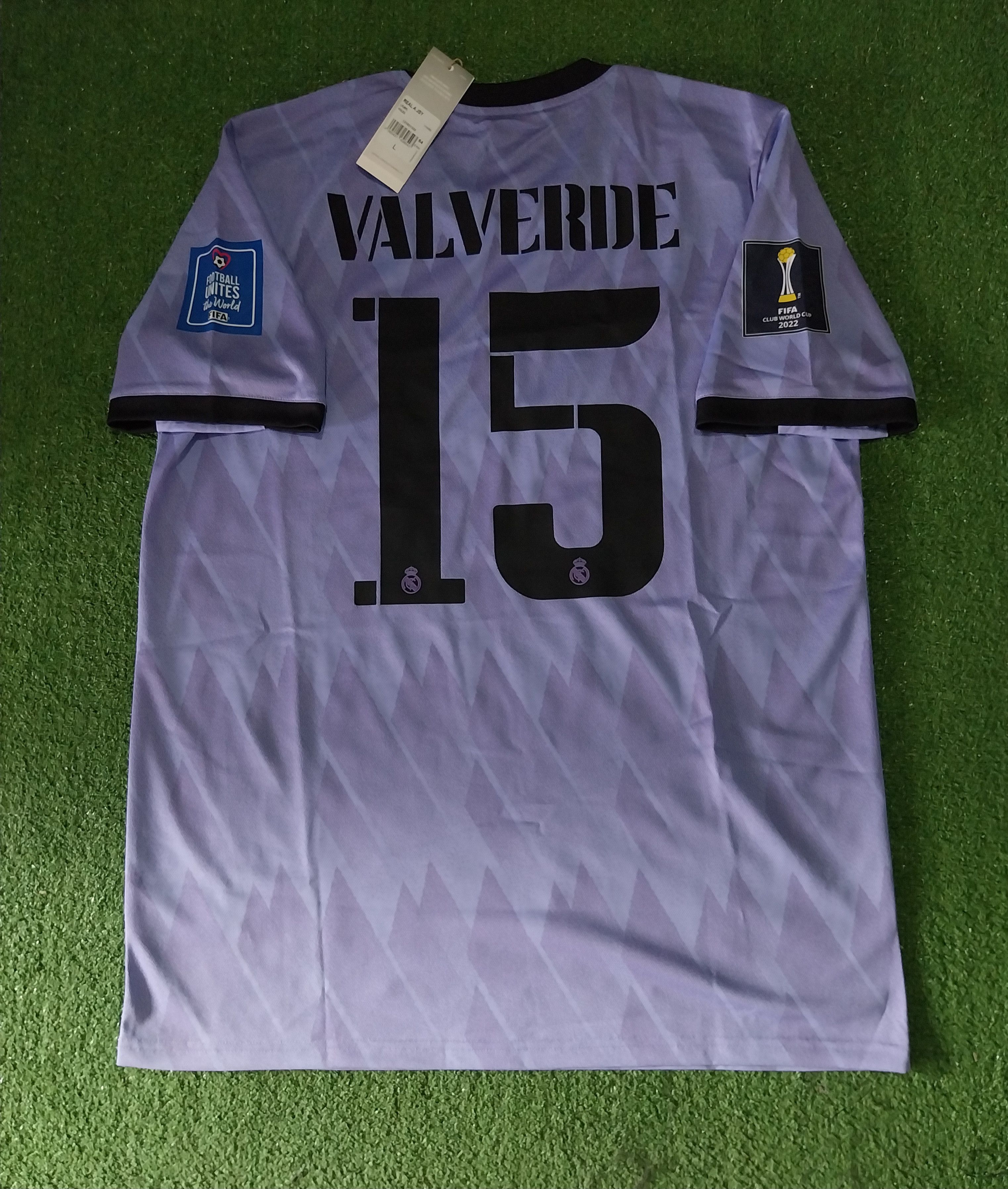 Adidas Real madrid away 2022/2023 federico valverde jersey football Size US L / EU 52-54 / 3 - 2 Thumbnail