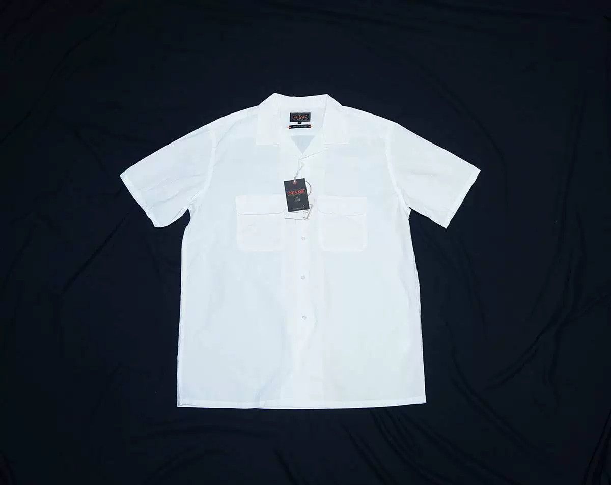 Beams Plus BEAMS PLUS Open Collar Short Sleeve Pima Shirt Size US XL / EU 56 / 4 - 1 Thumbnail