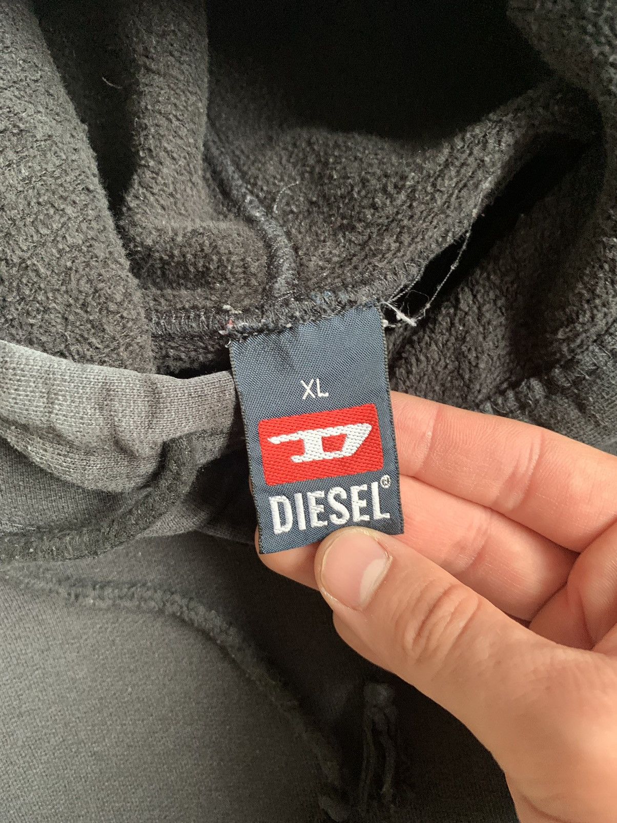 Diesel × Vintage Vintage Y2K Diesel big logo hoodies Size US XL / EU 56 / 4 - 6 Thumbnail