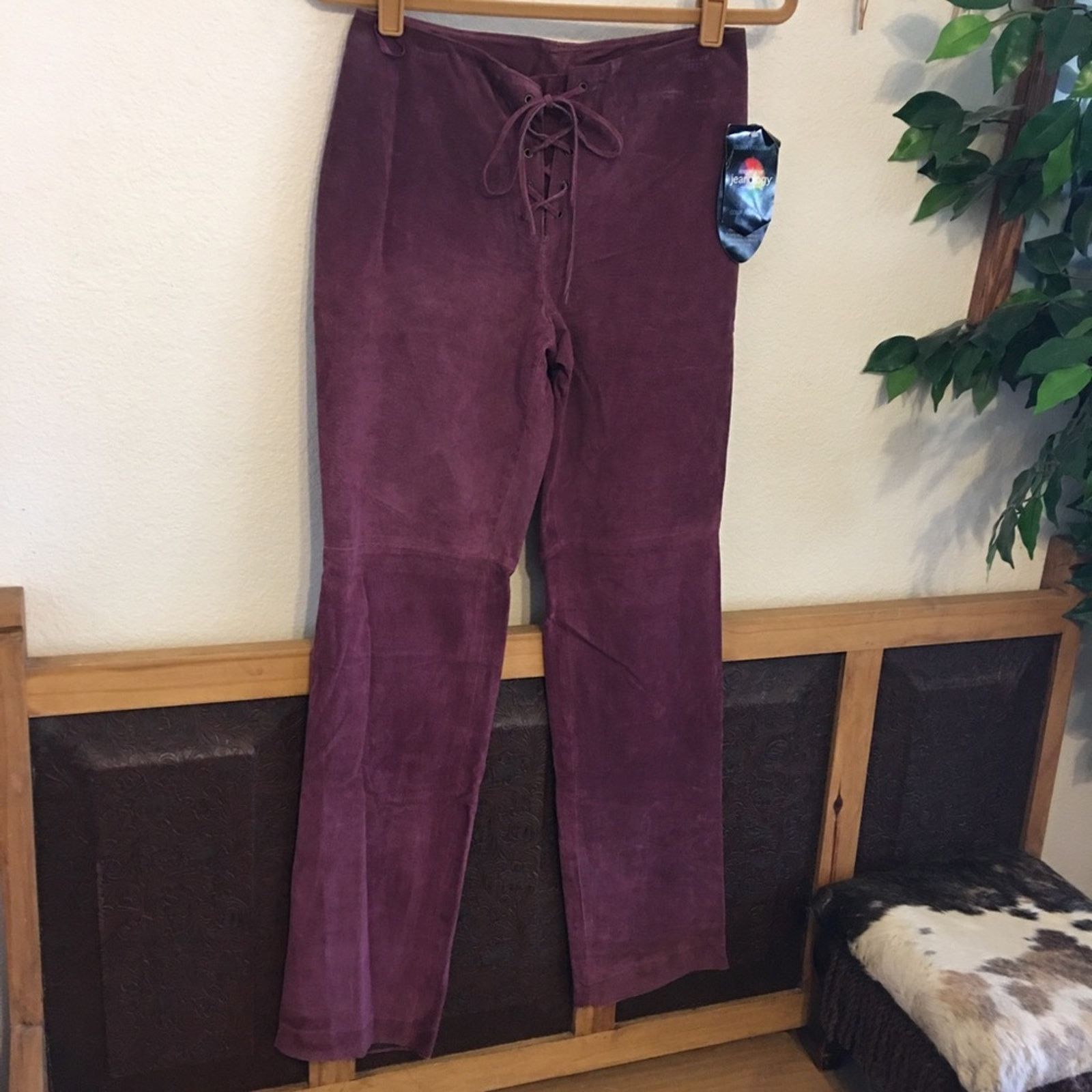 Other Newport News genuine suede leather jeans NWT 6 Size 28" / US 6 / IT 42 - 1 Thumbnail