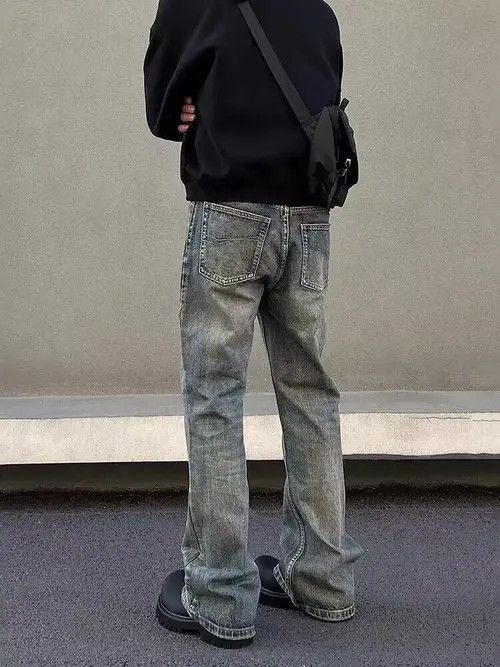 VIBE Wide Leg Blue Denim Jeans Size US 33 - 3 Thumbnail
