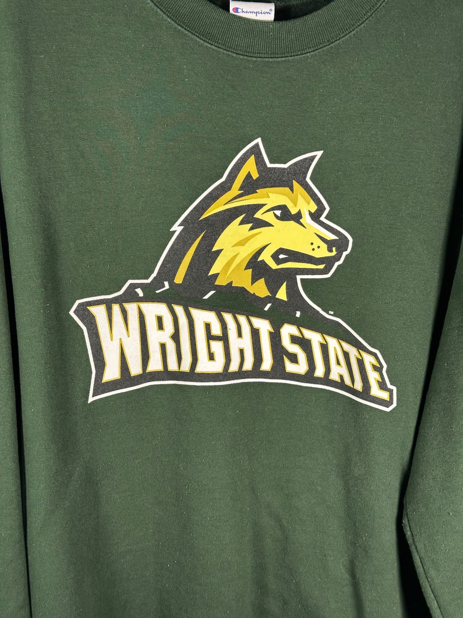 Champion Champion Sweatshirt Mens XL Wright State Huskies Green Size US XL / EU 56 / 4 - 2 Thumbnail
