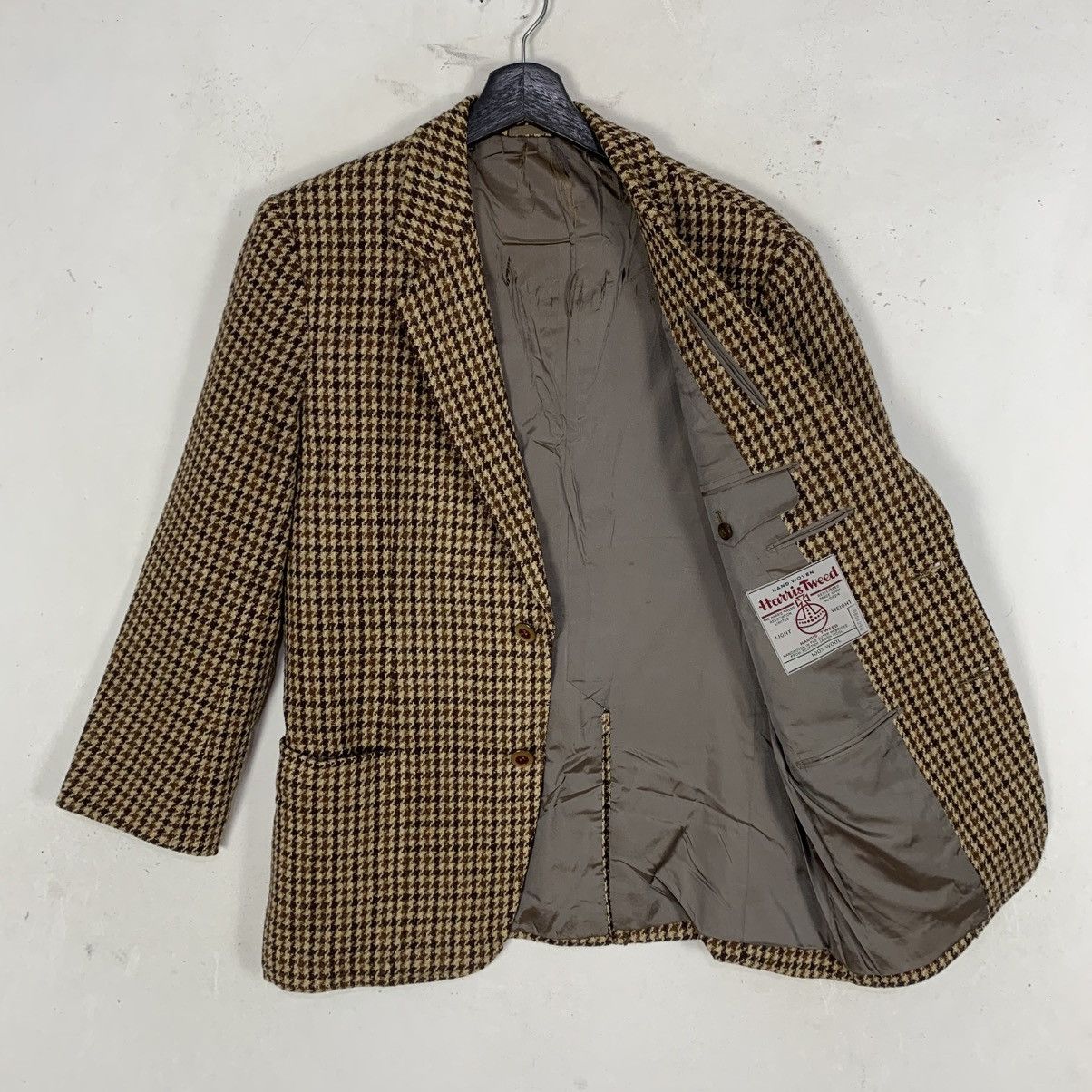 Harris Tweed Vintage Harris Tweed houndstooth dogtooth check wool Blazer Size US S / EU 44-46 / 1 - 4 Thumbnail