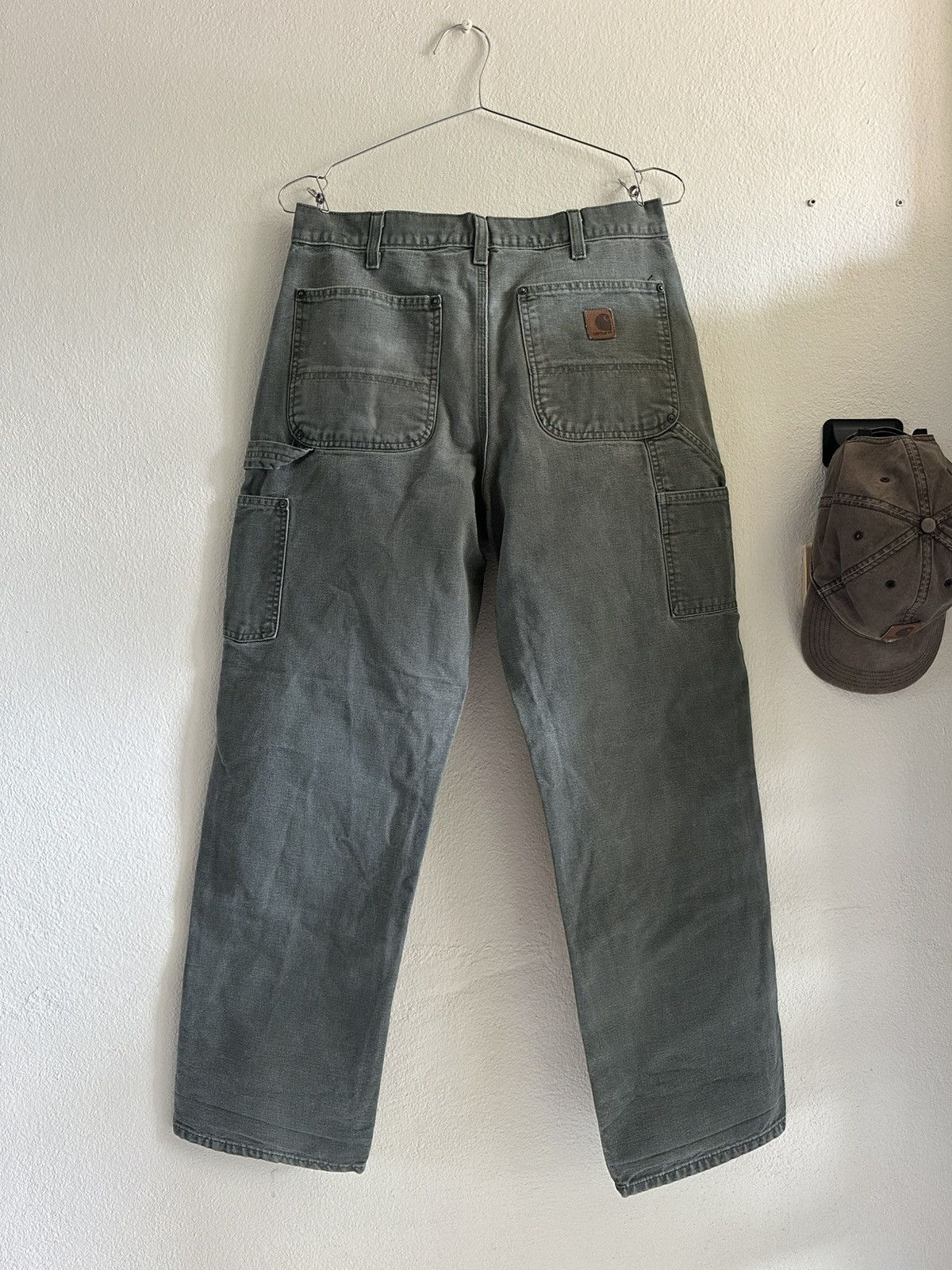 Carhartt (32x30) Vintage Faded Carhartt Double Knee B136 MOS Size US 32 / EU 48 - 6 Thumbnail