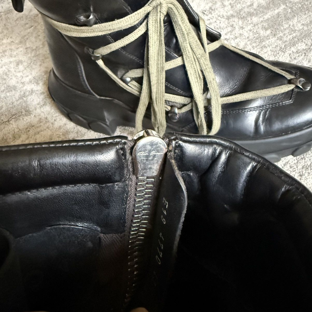 Rick Owens SS18 Rick Owens Mainline Pentagram Lace Bozo Tractor Boots Size US 10.5 / EU 43-44 - 9 Thumbnail
