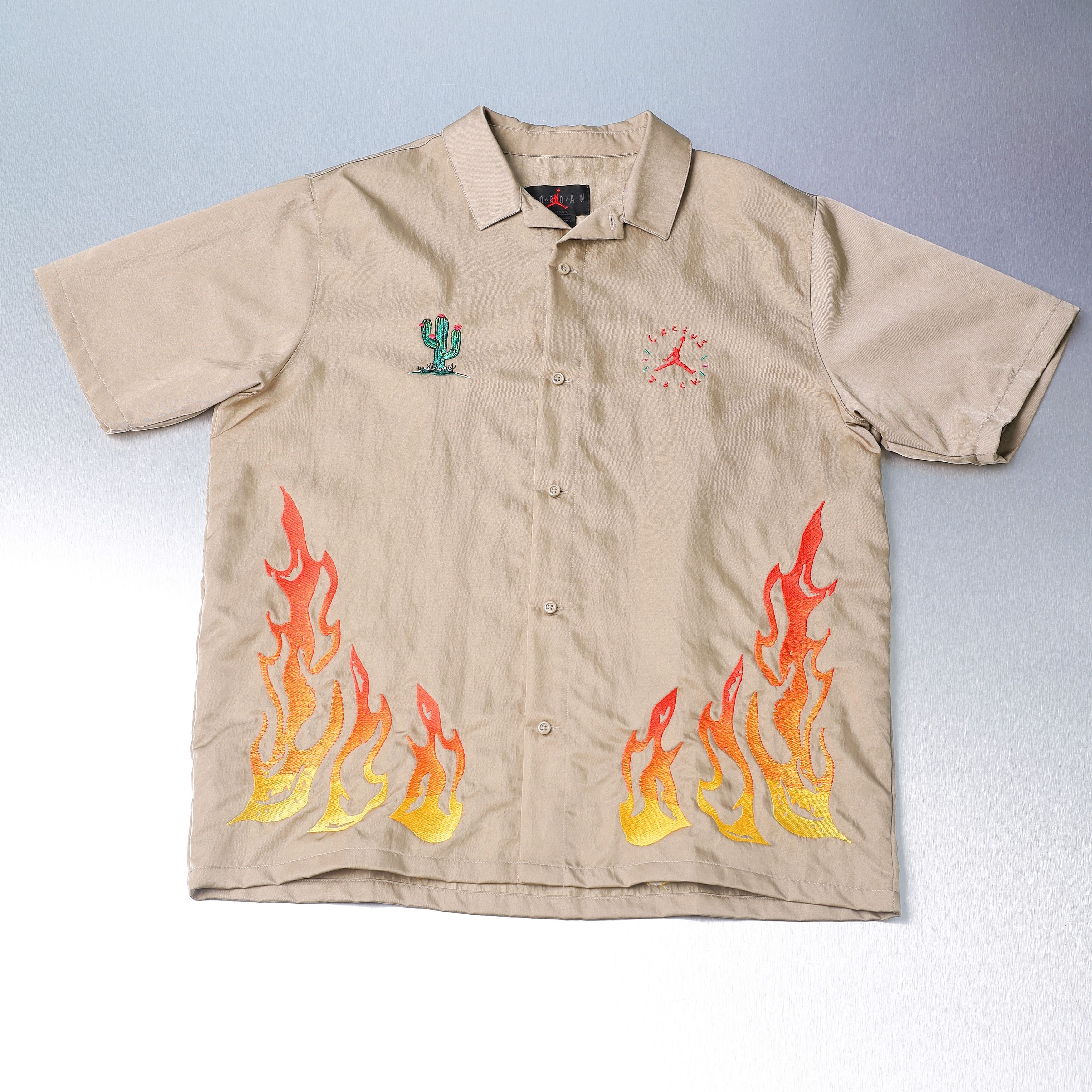 Travis Scott TRAVIS SCOTT CACTUS JACK X JORDAN BUTTON DOWN SHIRT 