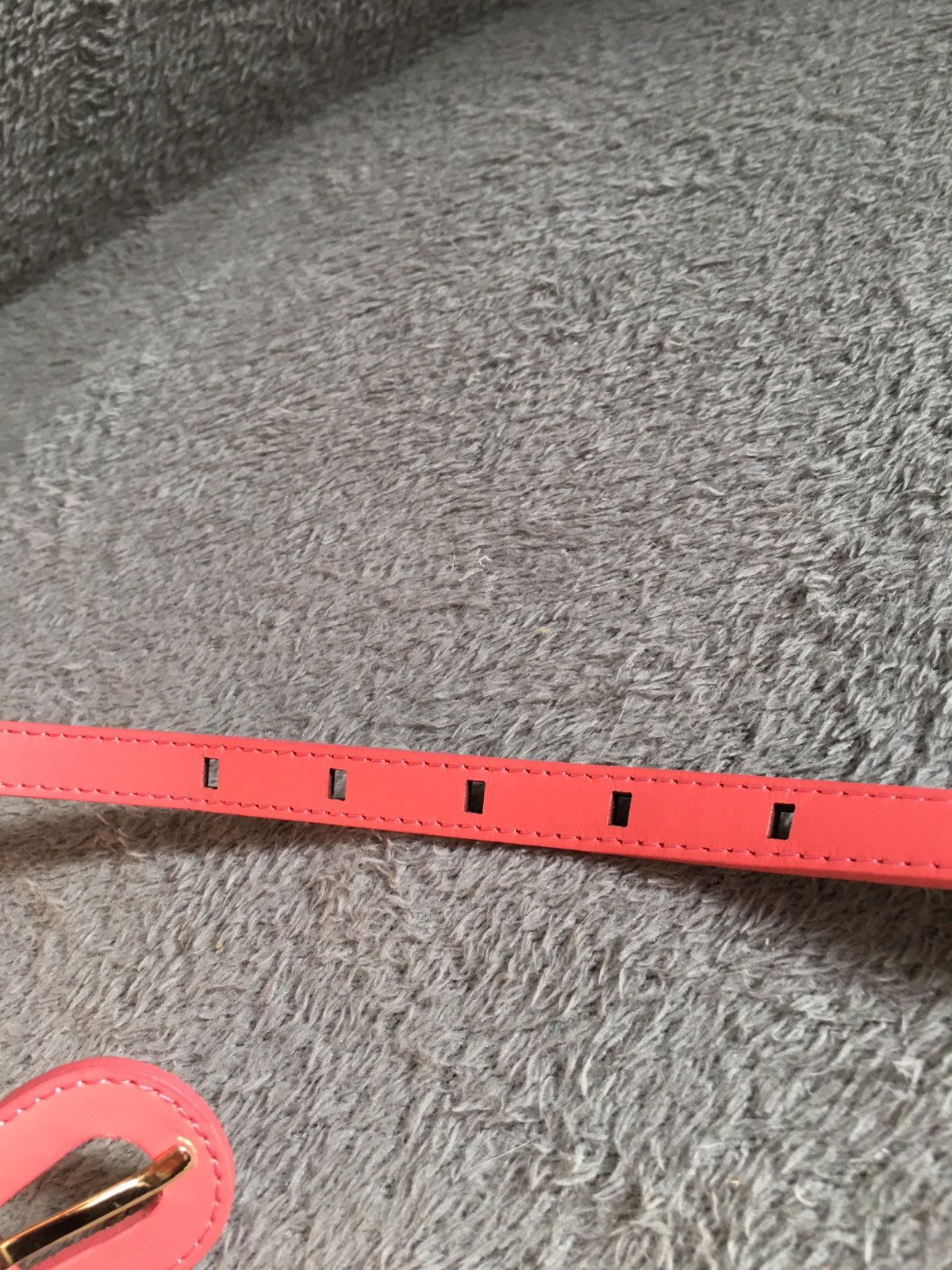 MAX&Co. × Max Mara Max Mara Max & Co. Pink Designer Leather Dress Belt Size ONE SIZE - 6 Thumbnail