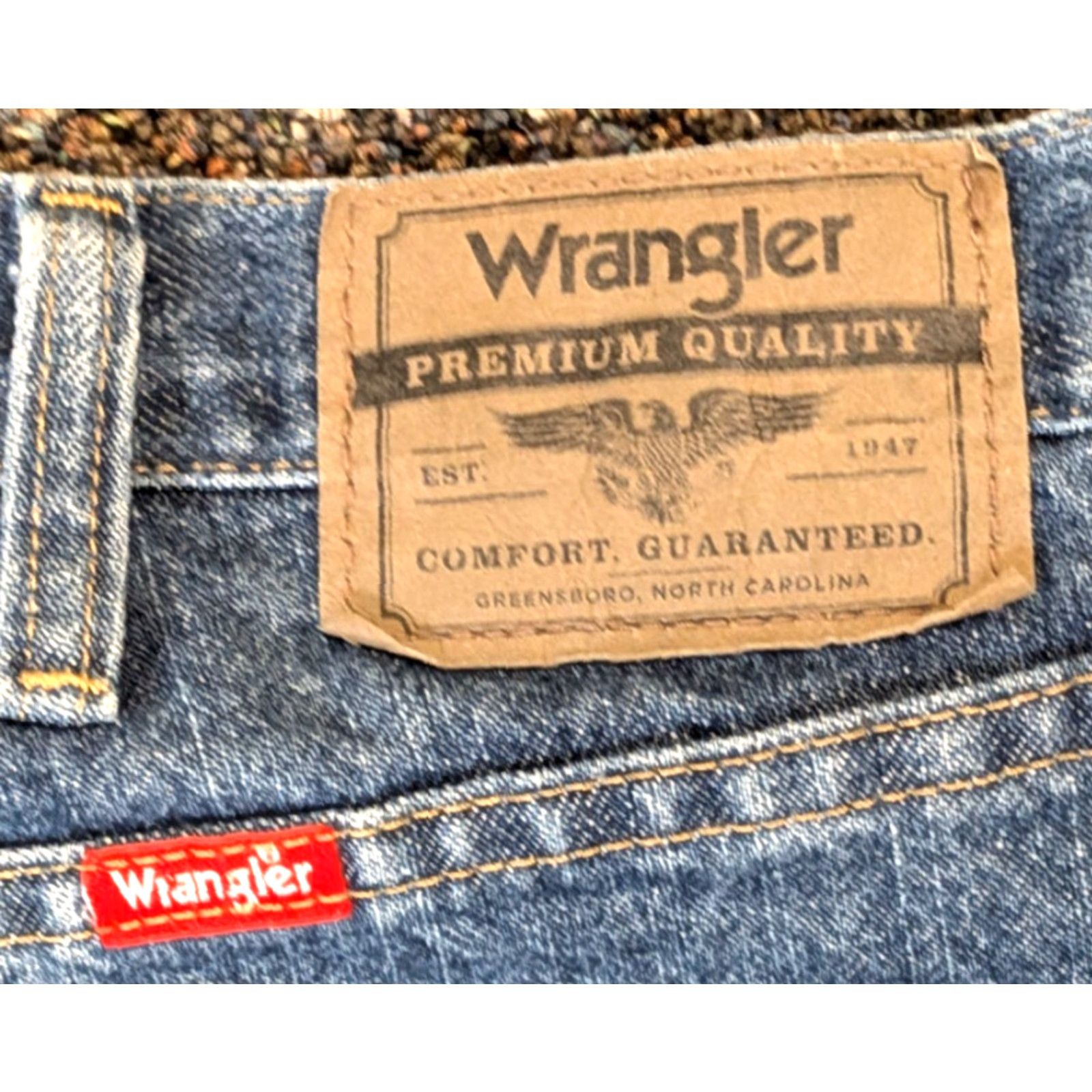 Wrangler VINTAGE Wrangler Five Star Cotton Regular Fit Denim Blue Jeans Mens 96501DS 36x29 Size US 36 / EU 52 - 7 Thumbnail