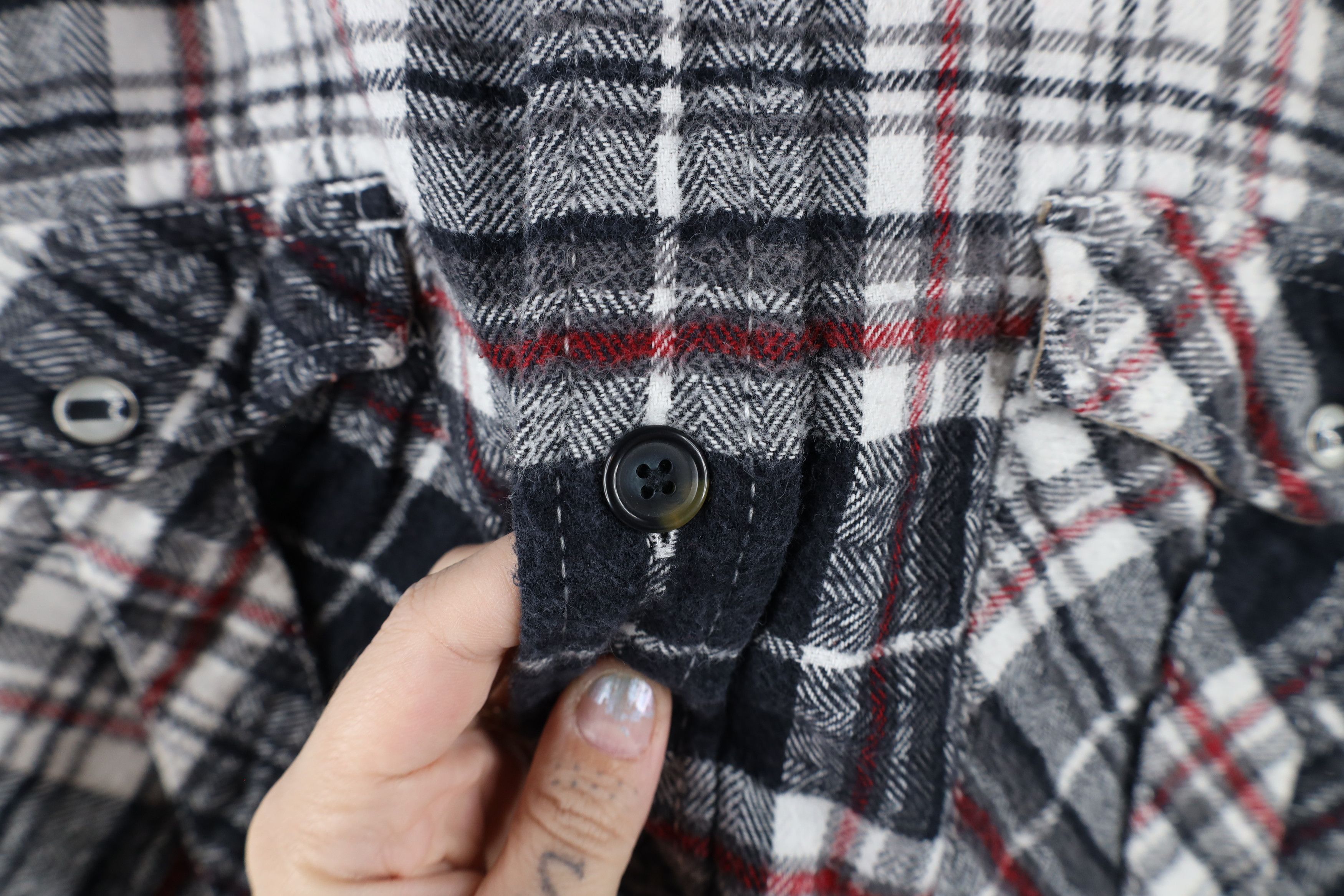 Nautica × Vintage Vintage 90s Nautica CPO Naval Flannel Button Shirt Plaid Size US XL / EU 56 / 4 - 7 Thumbnail