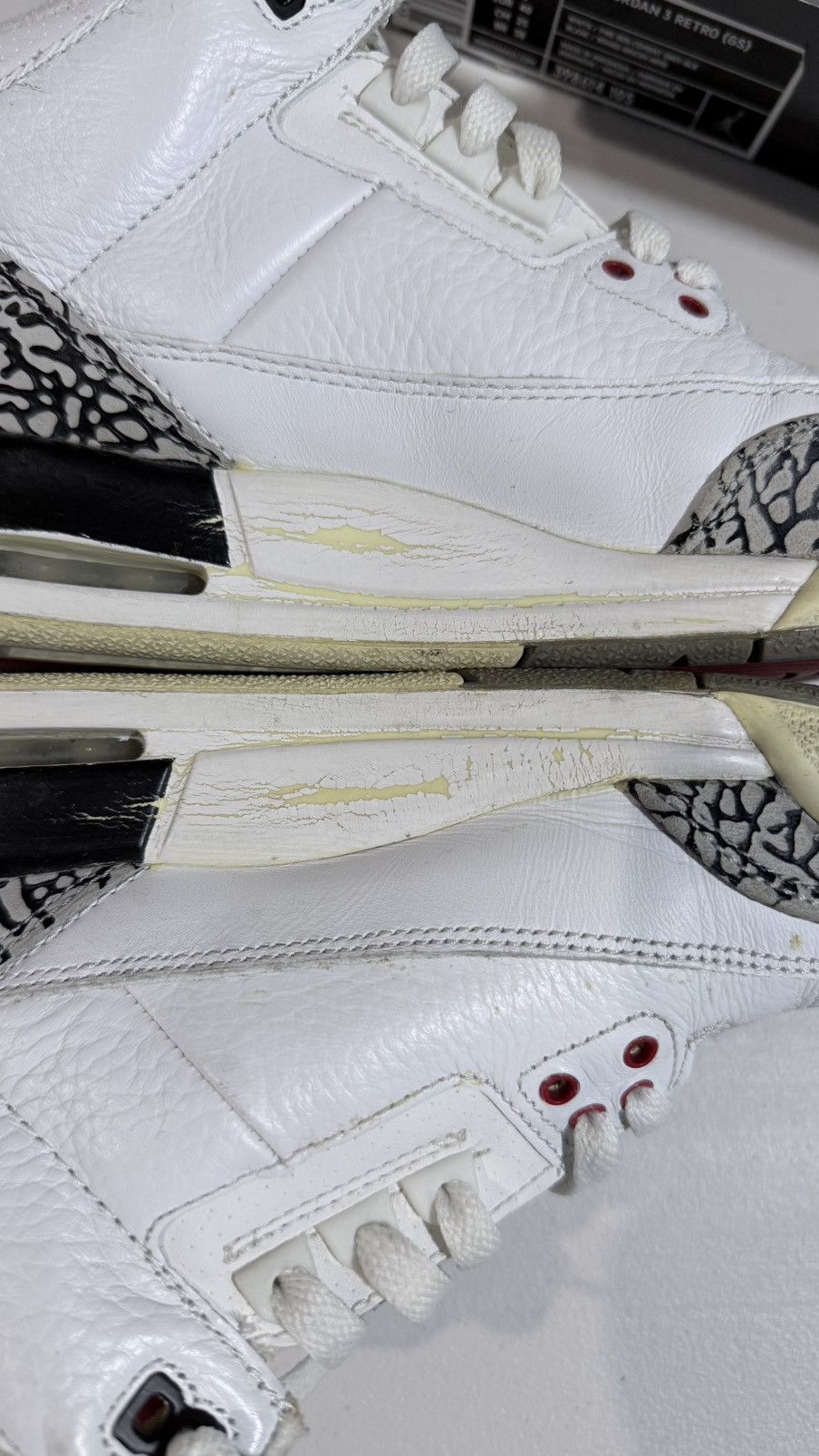 Jordan Brand Jordan 3 ( White Cements 10’ ) Size US 7 / EU 40 - 5 Thumbnail